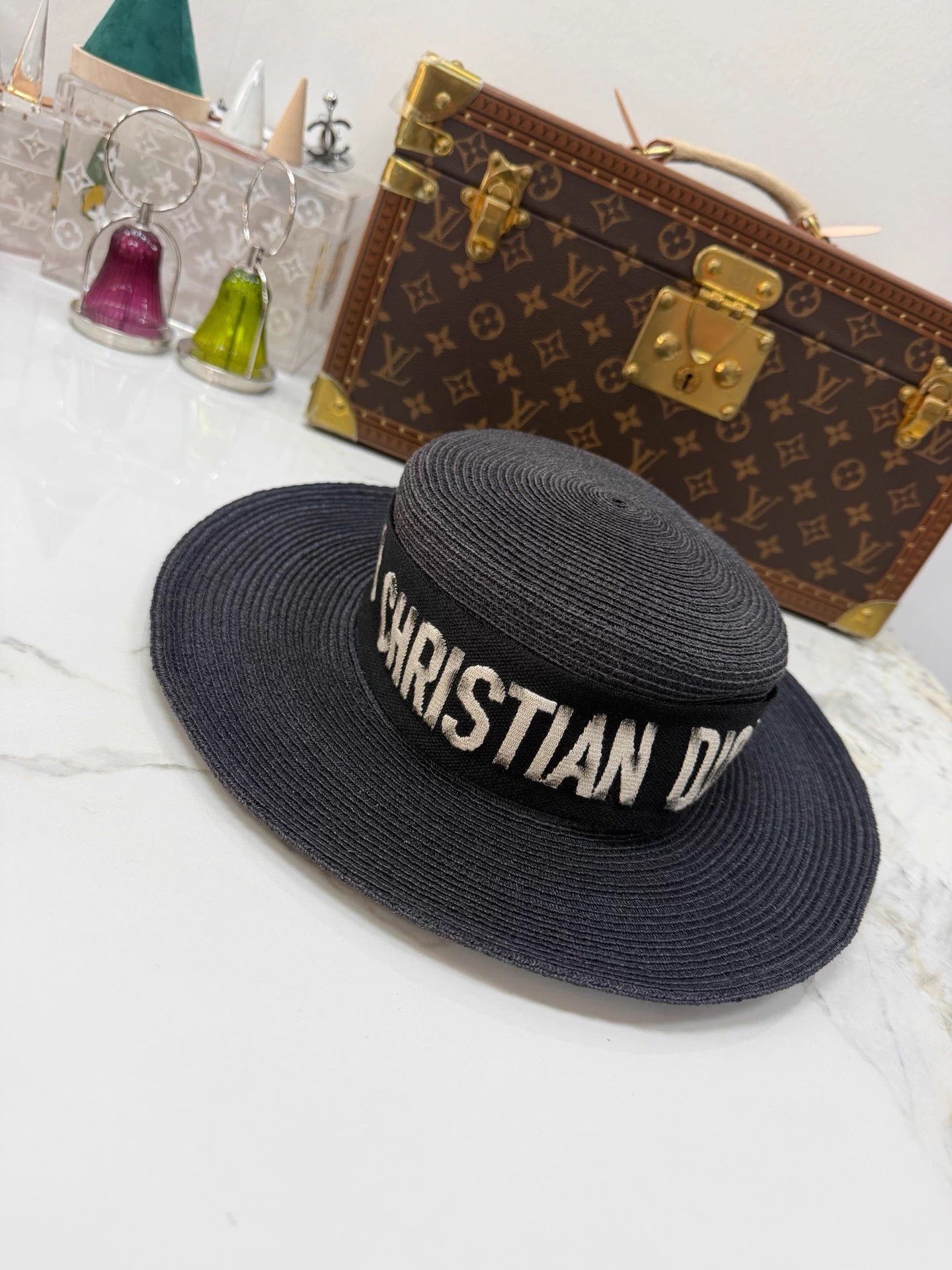 Dior Dior Woven Logo Straw Hat 99 New 57 High Retail Size ONE SIZE - 1 Thumbnail
