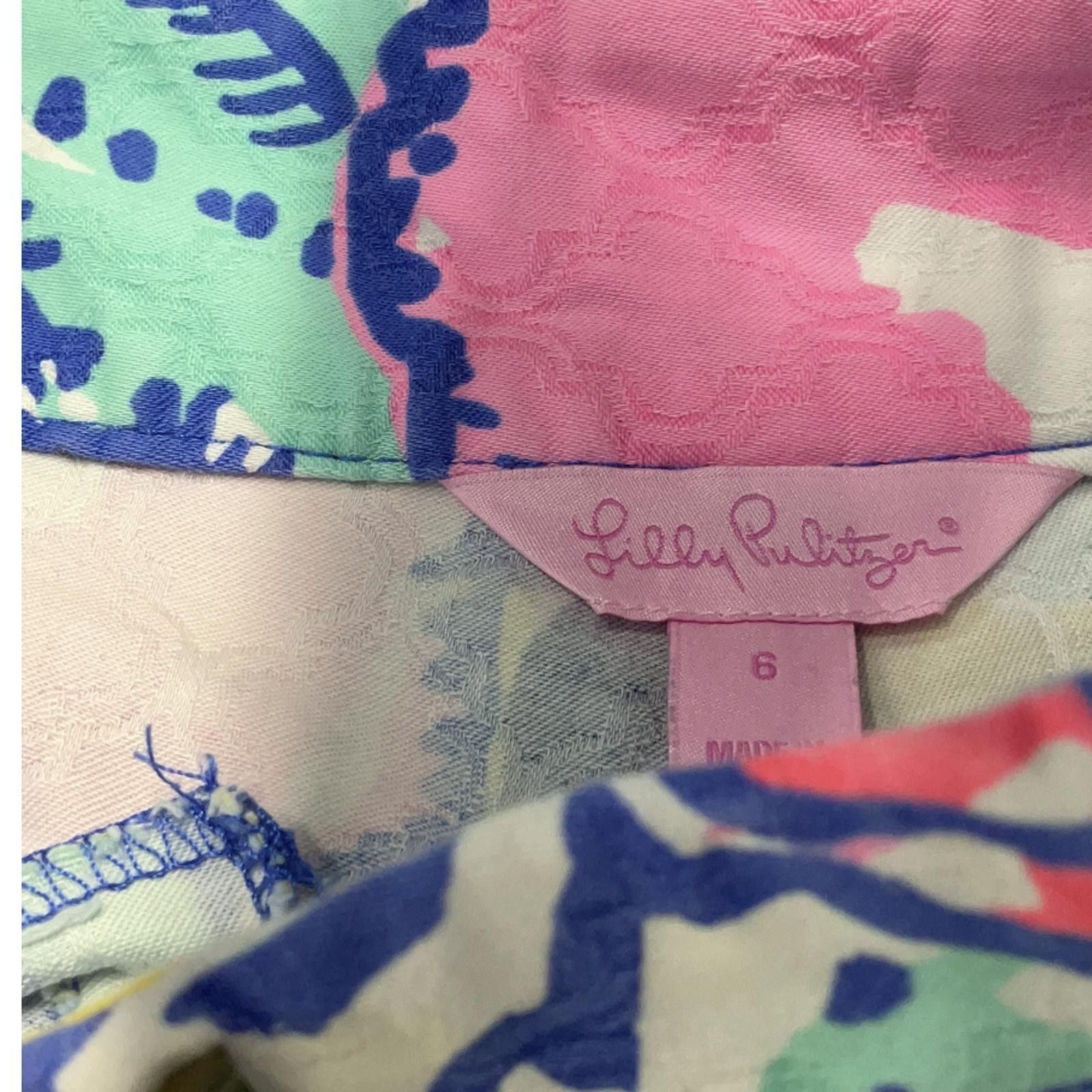 Other Lilly Pulitzer Size 6 Board Shorts Tropical Print Size 28" / US 6 / IT 42 - 3 Thumbnail