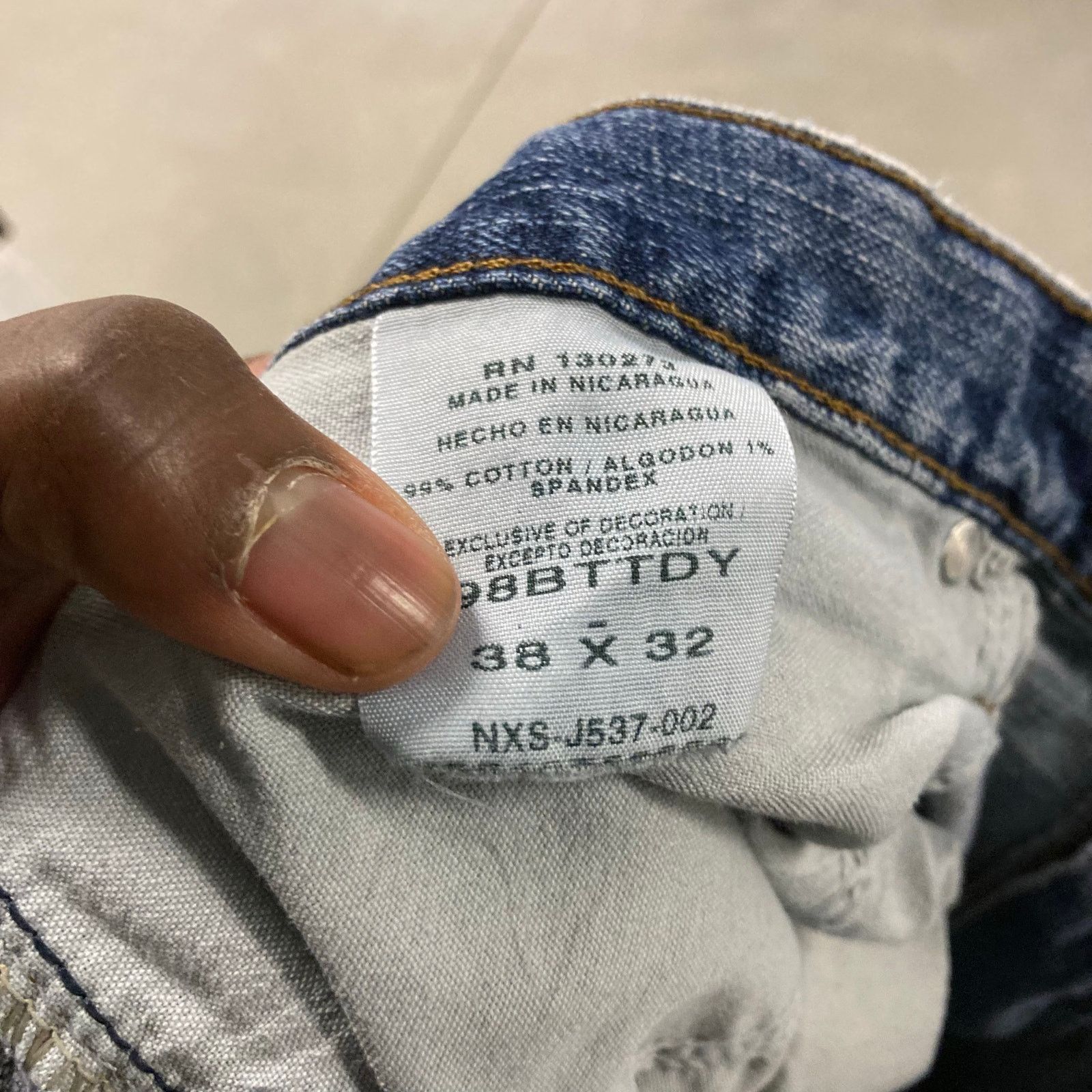 Vintage × Wrangler Y2K wrangler baggy bootcut Jeans 38x32 Size US 38 / EU 54 - 6 Thumbnail