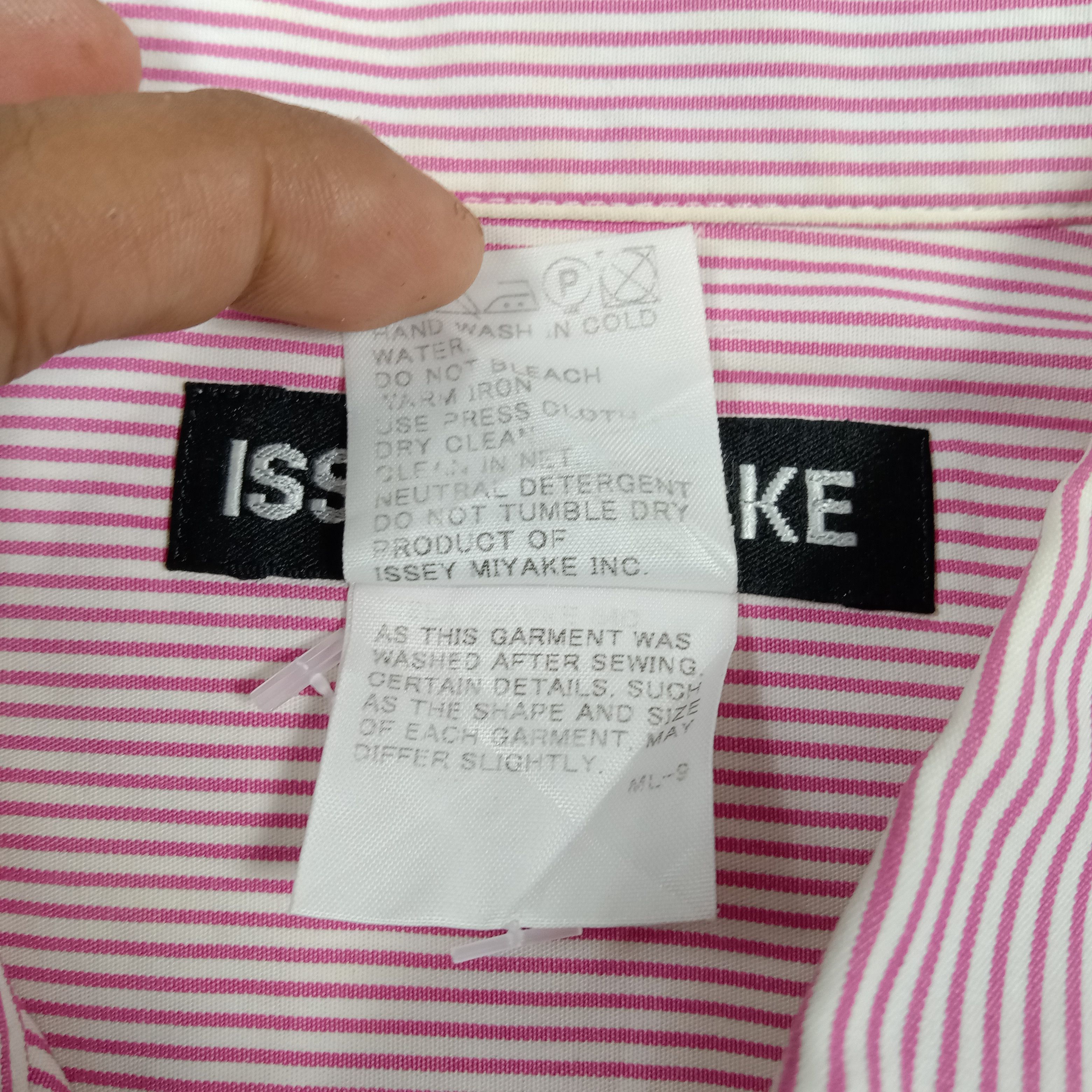 Issey Miyake Issey Miyake Japanese Designer Striped Shirt C294N73 Size US M / EU 48-50 / 2 - 4 Thumbnail