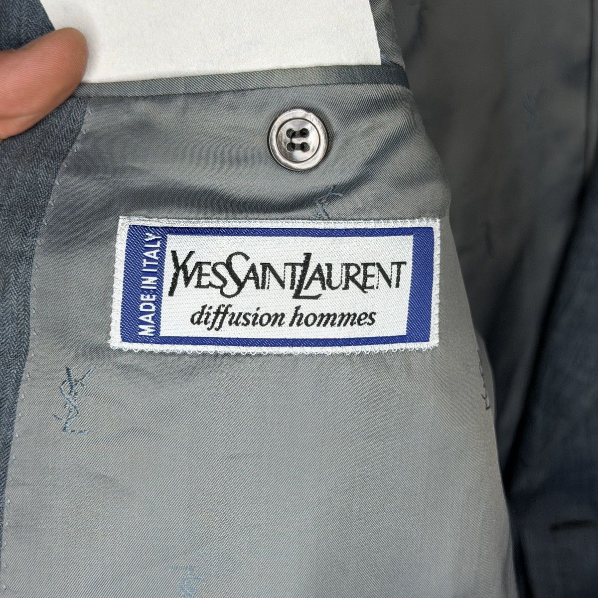 Yves Saint Laurent Yves Saint Laurent Single Breasted Linen Blazer Jacket Size 44R - 12 Thumbnail