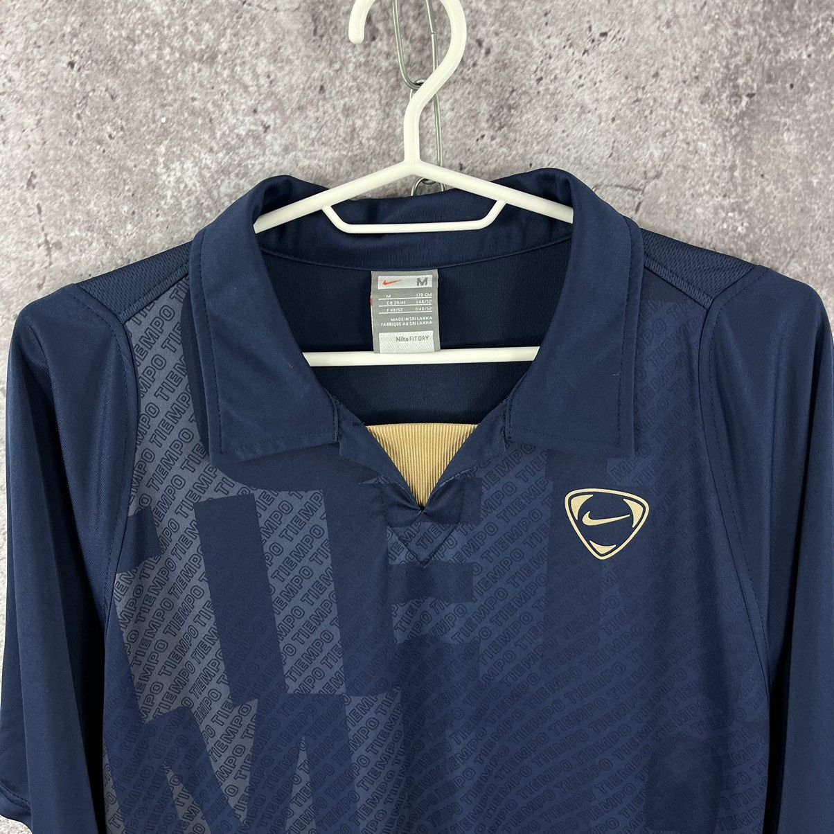 Nike × Vintage Vintage 2000x NikeFit Tiempo Collared T-Shirt Jersey Size M Size US M / EU 48-50 / 2 - 2 Thumbnail