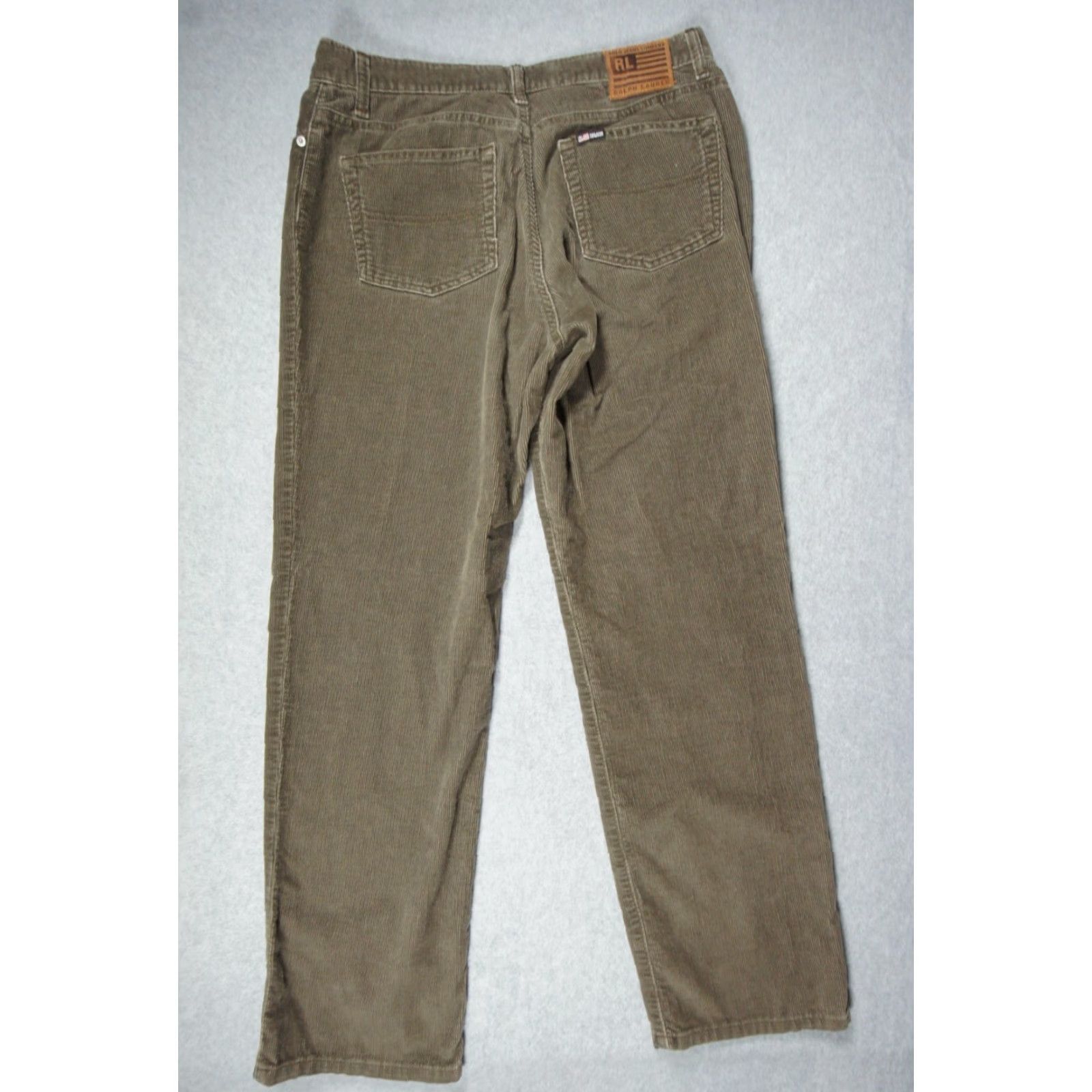 Polo Ralph Lauren VINTAGE Polo Ralph Lauren Pants Womens 12 Green Corduroy Chino Outdoor Stretch Flat Front Regular Size 34" / US 12 / IT 48 - 5 Thumbnail