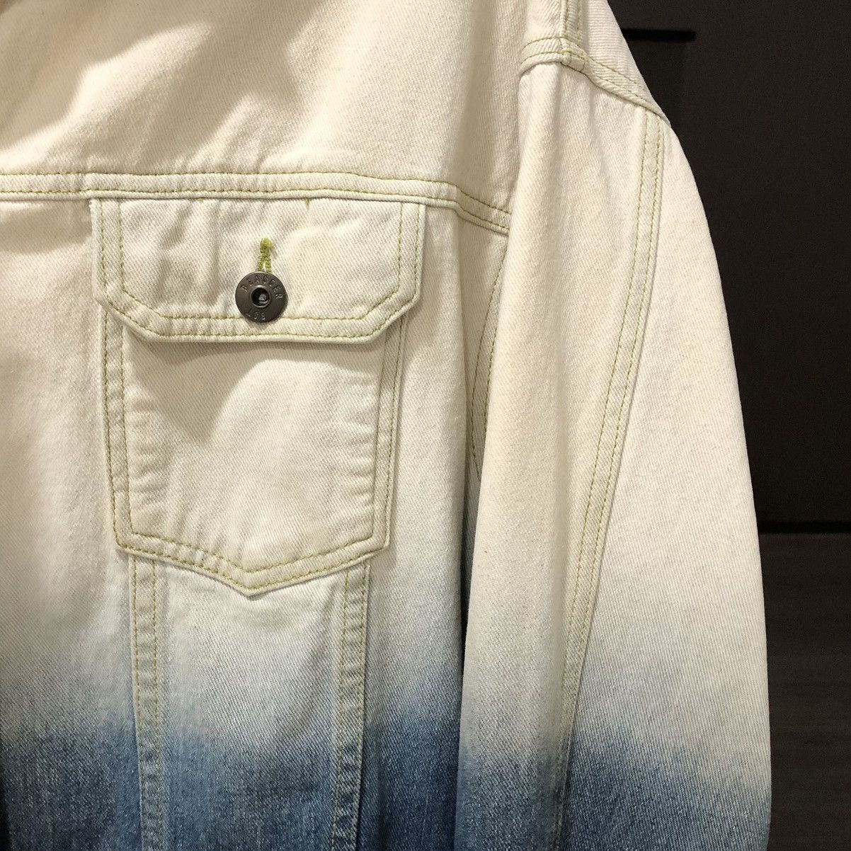 Japanese Brand BEASTER x Smiley Beige Denim Jacket Size US M / EU 48-50 / 2 - 6 Thumbnail