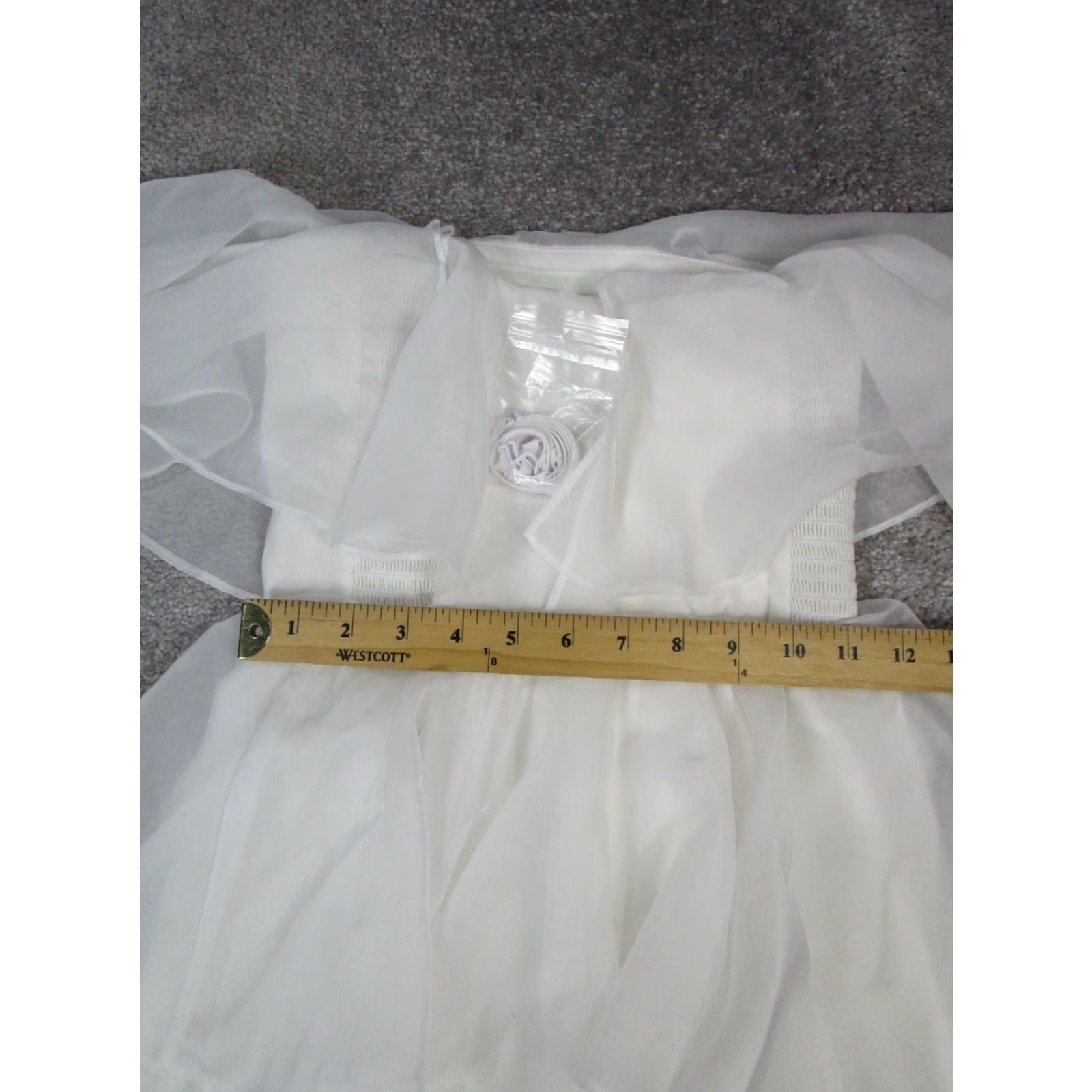 Abercrombie & Fitch Abercrombie & Fitch Dress Womens XXS Tall White Tulle Size XXS / US 00 / IT 34 - 7 Thumbnail