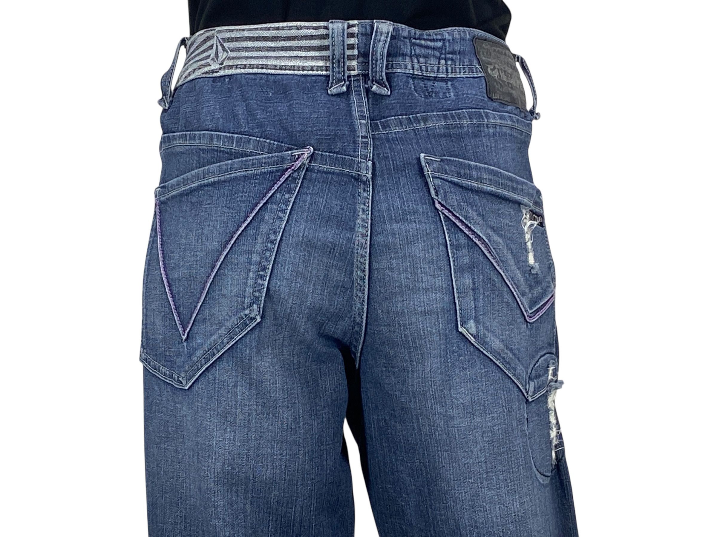 Volcom Volcom Denim Hip Hop Skateboards Baggy Pants Size US 32 / EU 48 - 6 Thumbnail