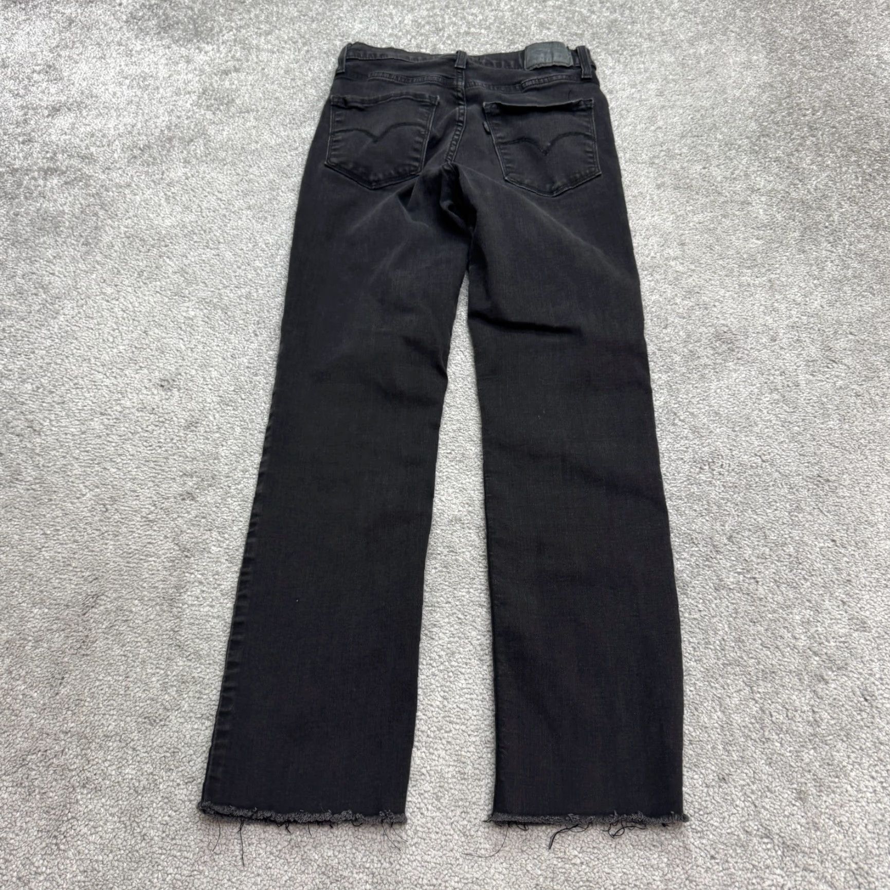 Levi's Levi's 724 High Rise Straight Denim Jeans Womens 26 Black Denim Stretch Regular Straight 5-Pocket City Streetwear Mens Womens Girls Size 26" / US 2 / IT 38 - 2 Thumbnail