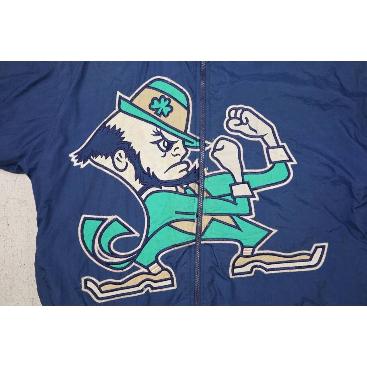 Starter Vintage 90s Starter Notre Dame Fighting Irish Hooded Sz L Size US L / EU 52-54 / 3 - 5 Thumbnail