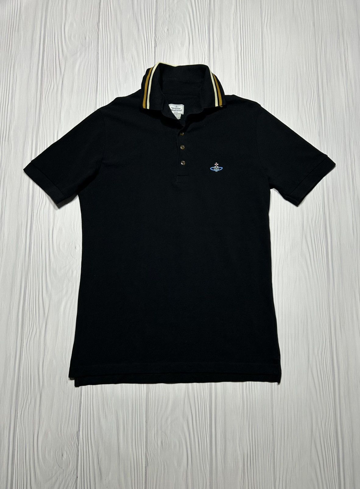 Vivienne Westwood Black Polo T-Shirt Size L