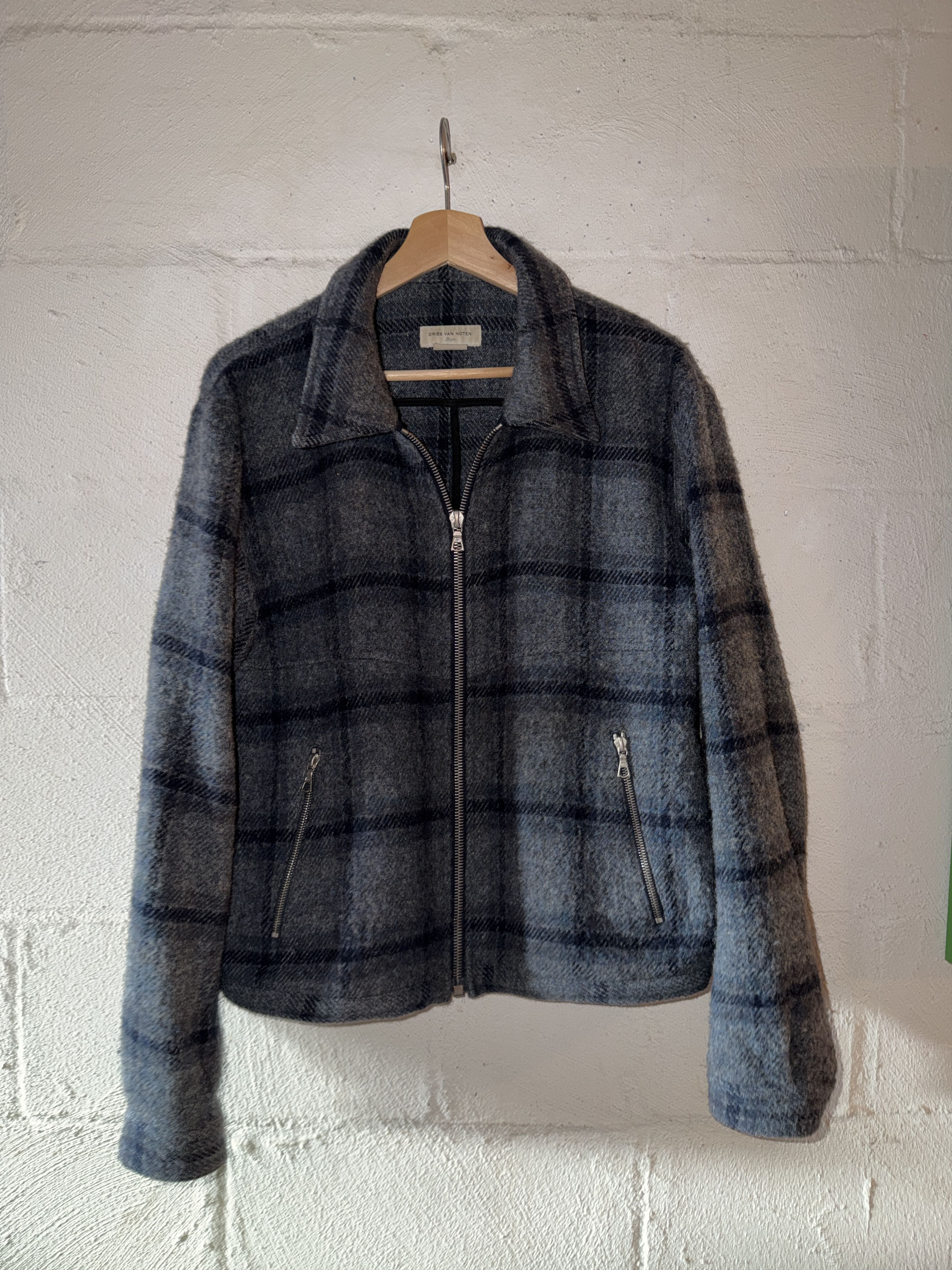 Dries Van Noten Archival Dries Van Noten Plaid Wool Zip Jacket Size US S / EU 44-46 / 1 - 1 Thumbnail