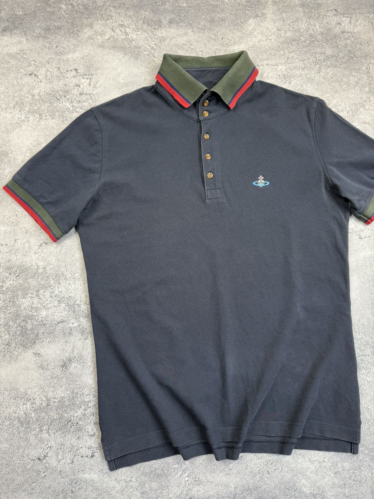 Vintage Vivienne Westwood Polo Shirt Luxury Orb Logo Y2K