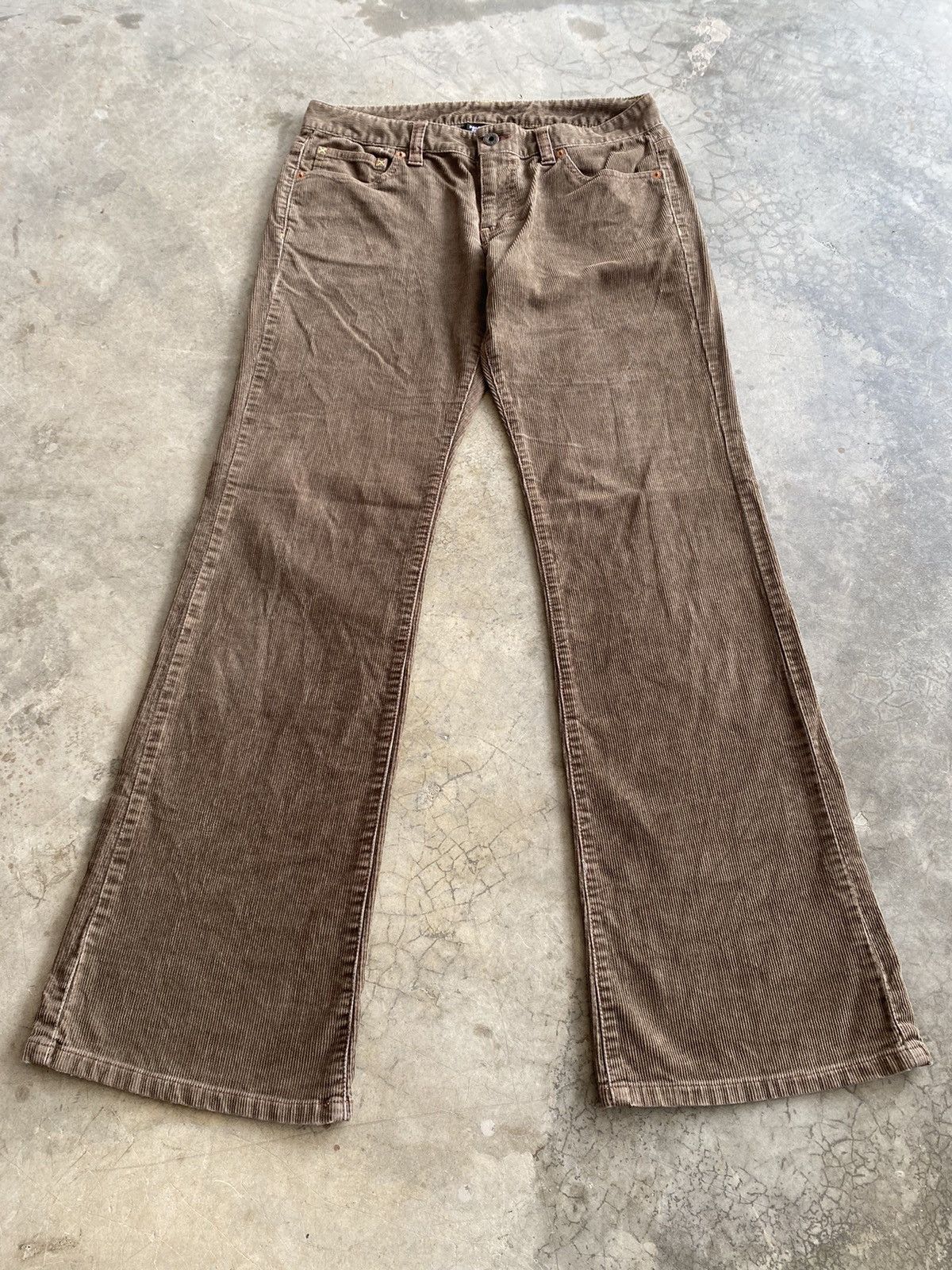 If Six Was Nine Flare Jeans Polo Ralph Lauren Velvet Corduroy 231 Size 30" / US 8 / IT 44 - 3 Thumbnail