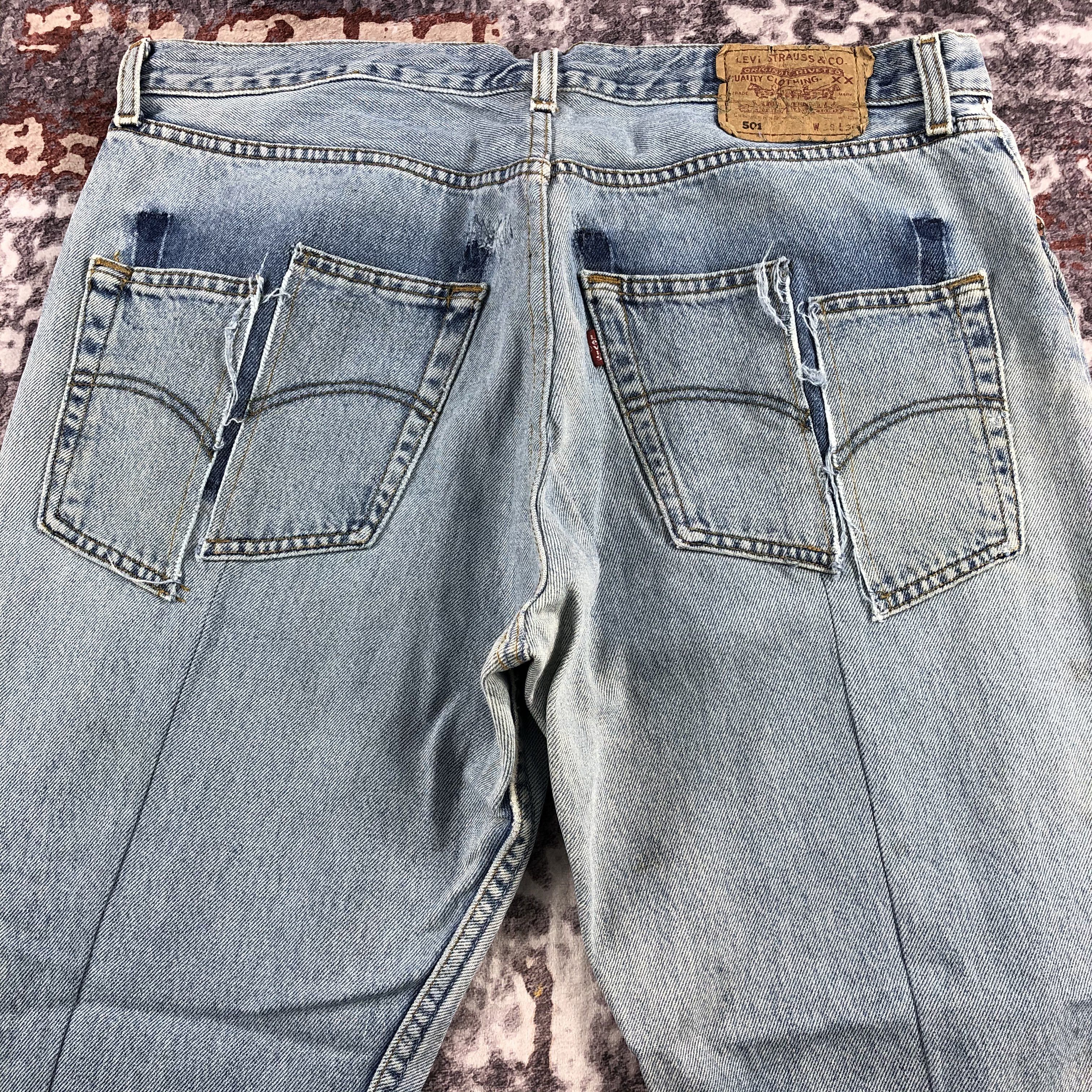 Levi's Vintage 90s Light Wash Levis 501 Jeans-JM2274 Size US 36 / EU 52 - 5 Thumbnail