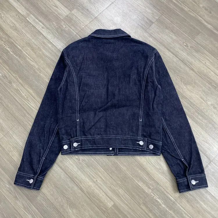 agnes b. Vintage Agnes B Indigo Raw Denim Jacket Size US M / EU 48-50 / 2 - 9 Thumbnail