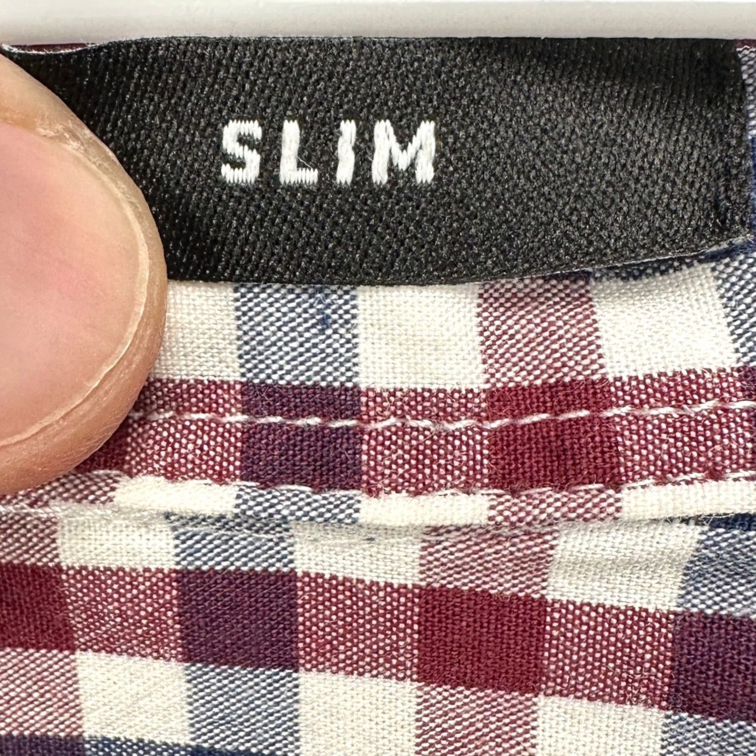 J.Crew J.CREW MERCANTILE Flex Mens Button Down Shirt Medium Blue Red Plaid Slim Fit Size US M / EU 48-50 / 2 - 5 Thumbnail