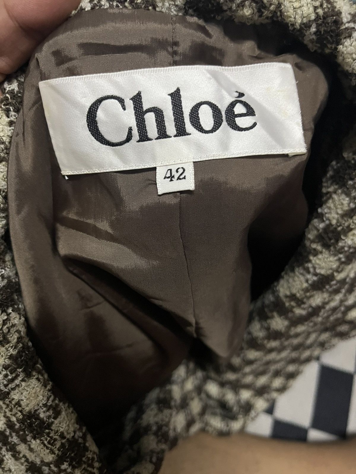 Designer Vintage Chloe Jacket Wool Woman Size US XS / EU 42 / 0 - 3 Thumbnail