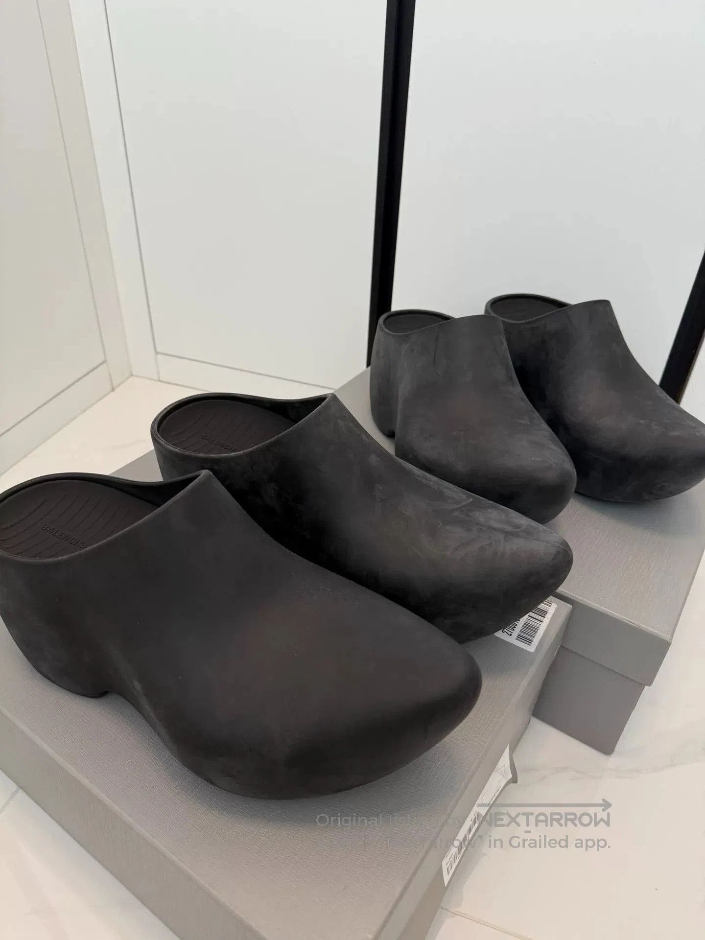 Balenciaga Balenciaga black techno clog technoclog 42 | Grailed