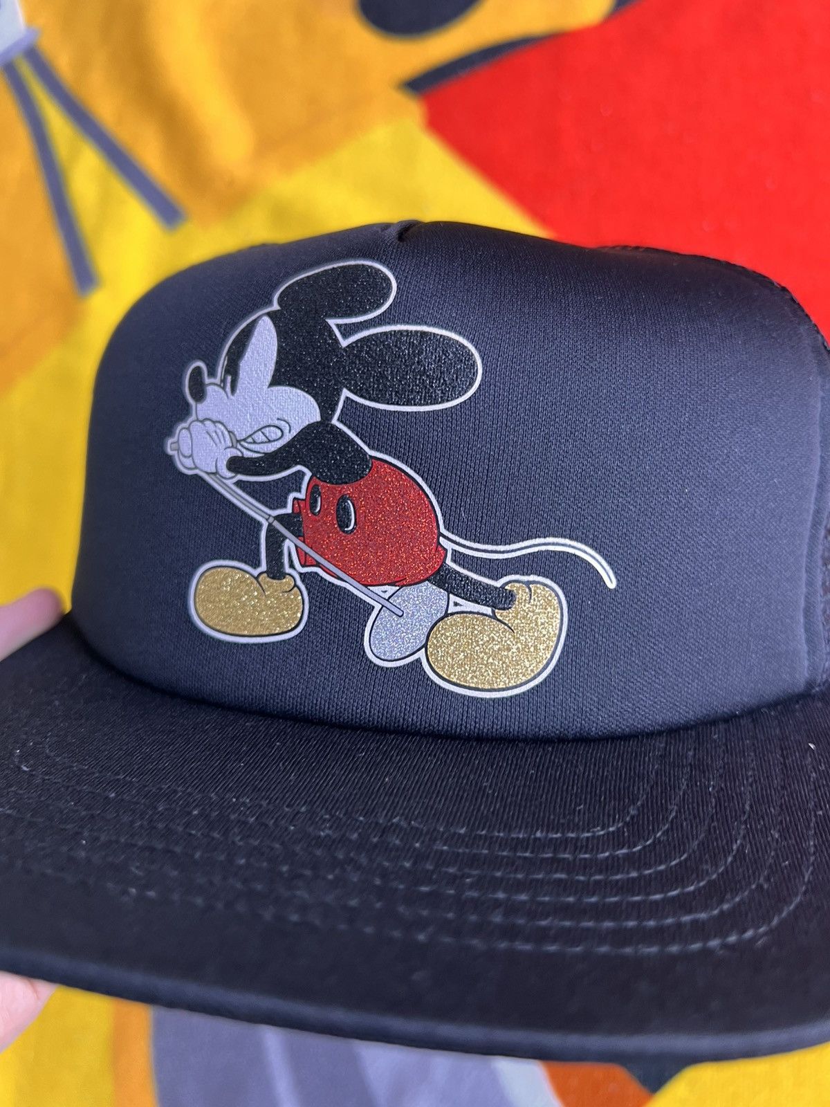 Supreme Supreme Number (N)ine Mickey Mouse Mesh 5-Panel Hat Black Size ONE SIZE - 10 Thumbnail