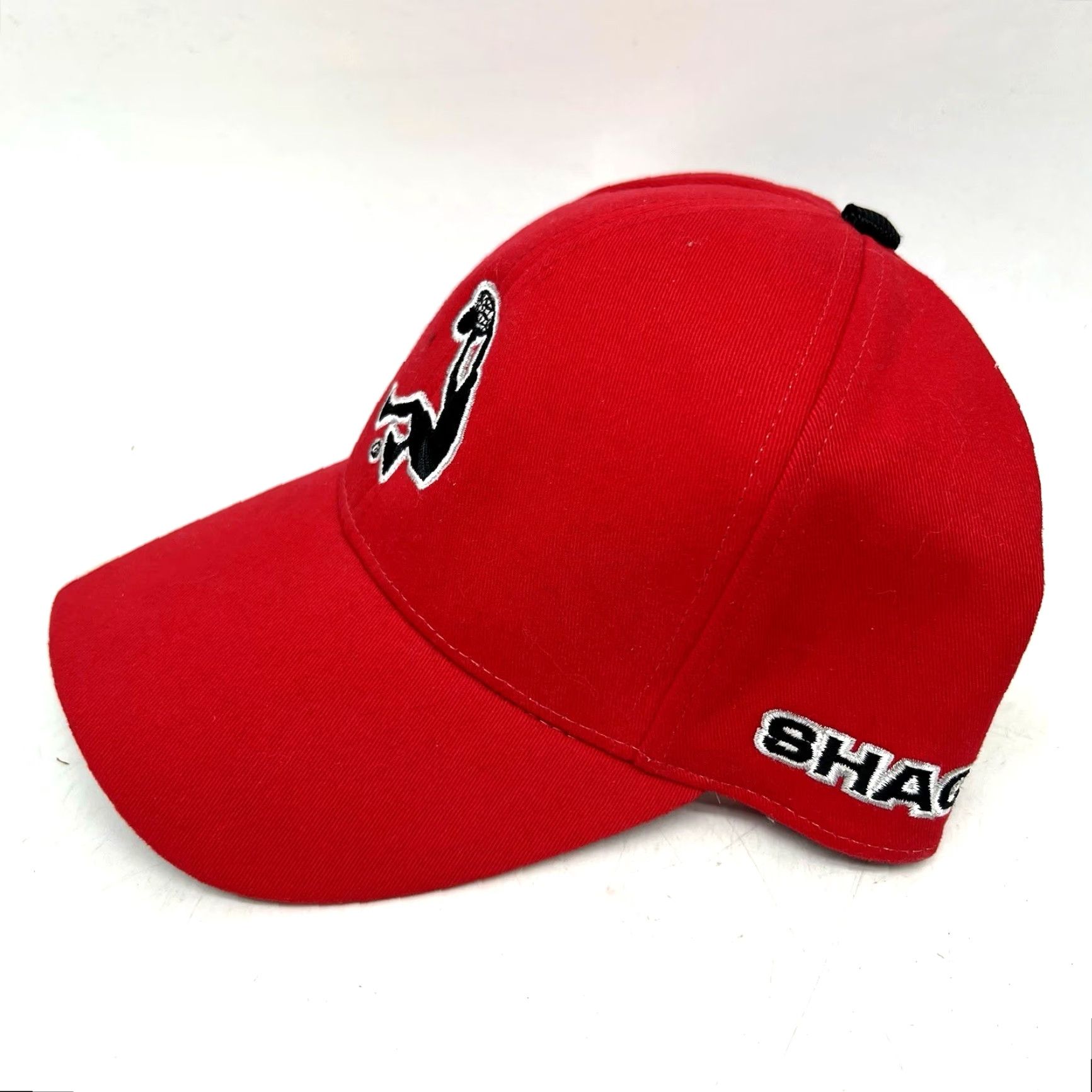 Reebok VINTAGE Reebok Shaq "SHAQ PAQ" NBA Orlando Magic Baseball Cap Mens One Size Red Cotton Canvas 90s Sports Adjustable Size ONE SIZE - 2 Thumbnail