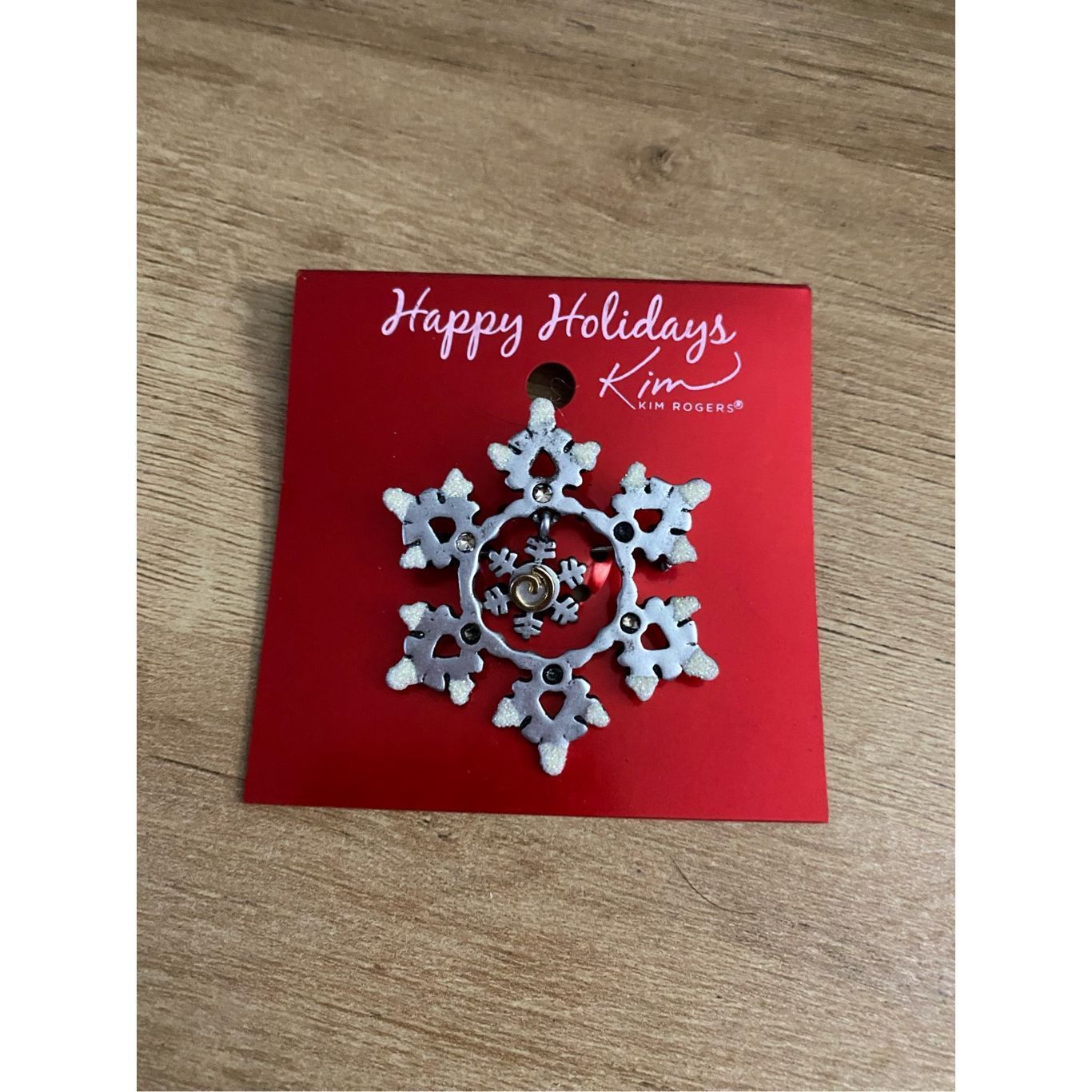 Eugenia Kim Kim Rogers NIB Holiday Snowflake Pin Brooch Size ONE SIZE - 1 Thumbnail