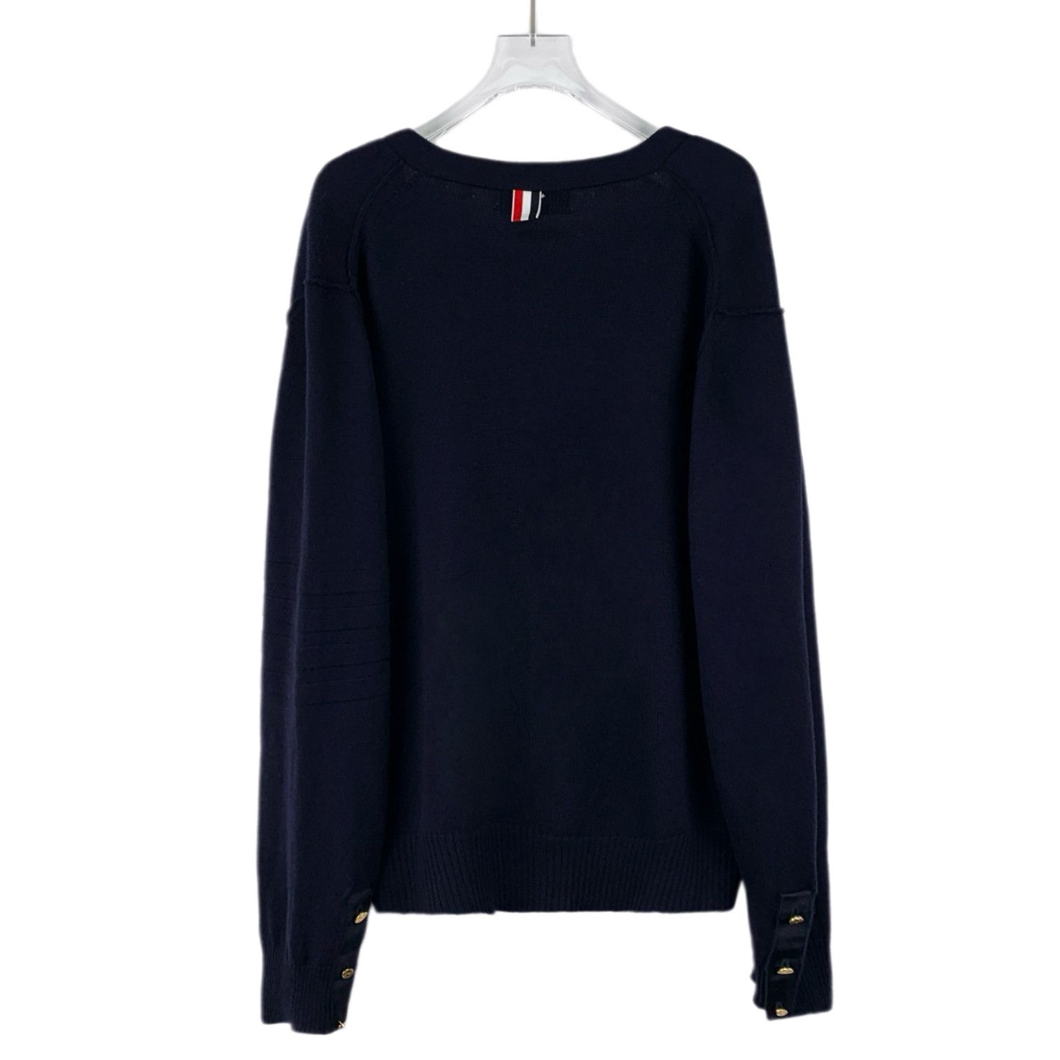 Thom Browne Thom Browne Wool Cardigan Navy (4) Size US XL / EU 56 / 4 - 2 Thumbnail