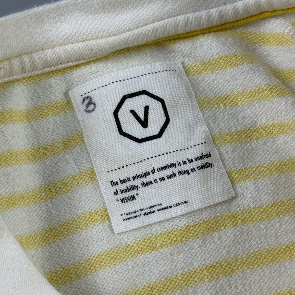 Visvim Vintage Visvim Yellow Striped Long Sleeve Sweatshirt Size US M / EU 48-50 / 2 - 6 Thumbnail