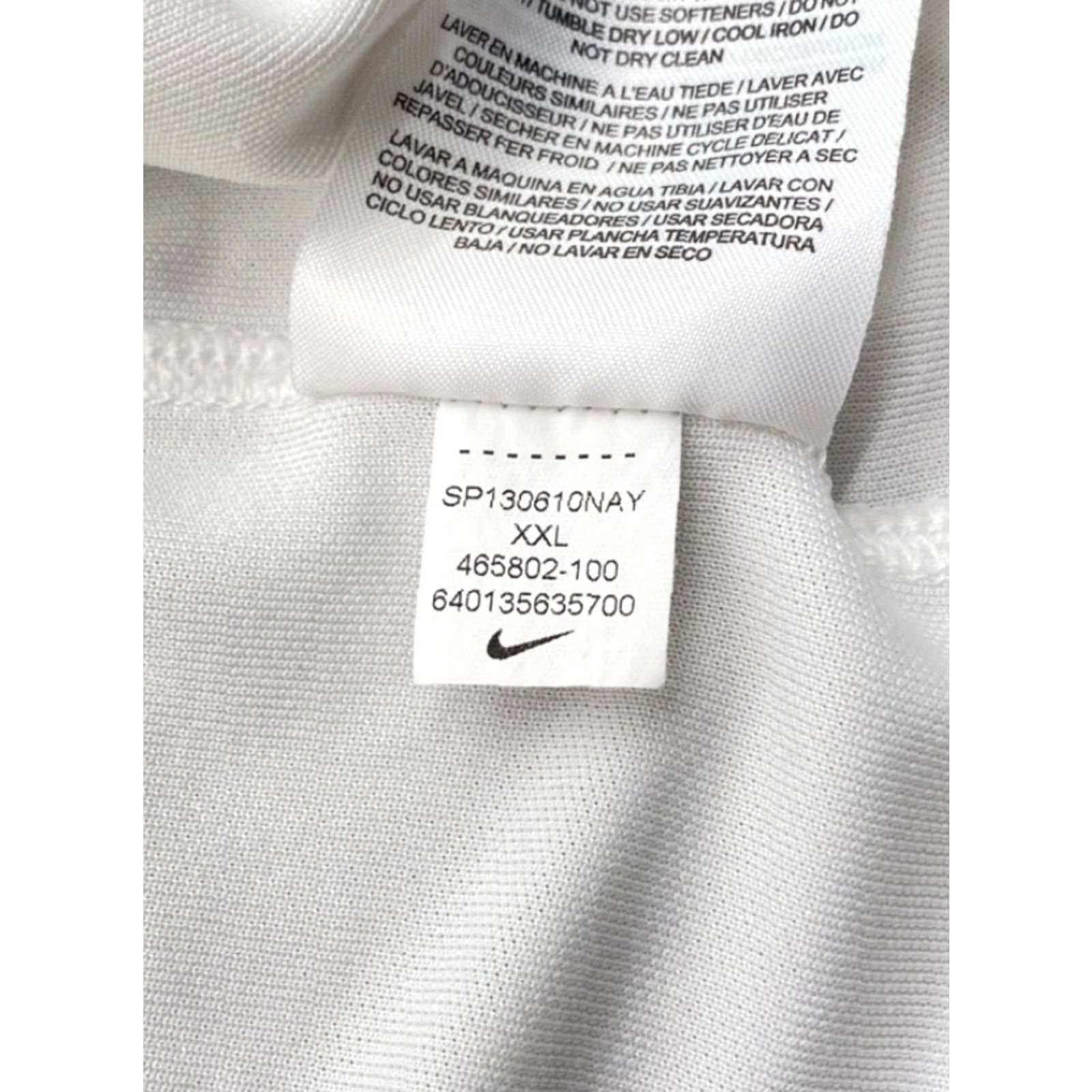 Nike Nike Golf Polo Shirt 2XL Mens White Dri-Fit Tour Victory 465802-100 4265 Size US XXL / EU 58 / 5 - 4 Thumbnail