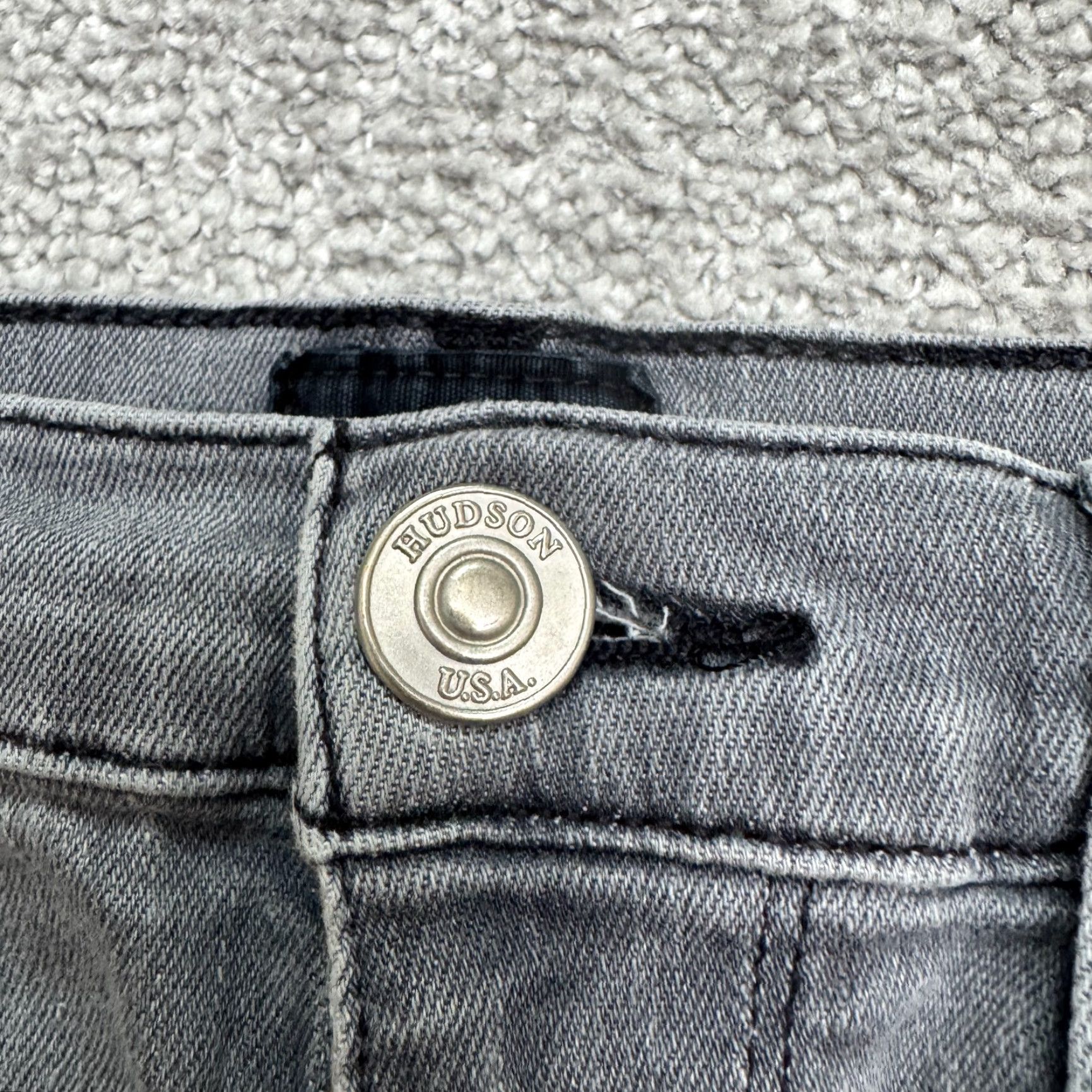 Hudson Hudson Nico Denim Jeans Womens 27 Gray Stone Wash 28x29 Mid Skinny City Streetwear Size 27" / US 4 / IT 40 - 3 Thumbnail