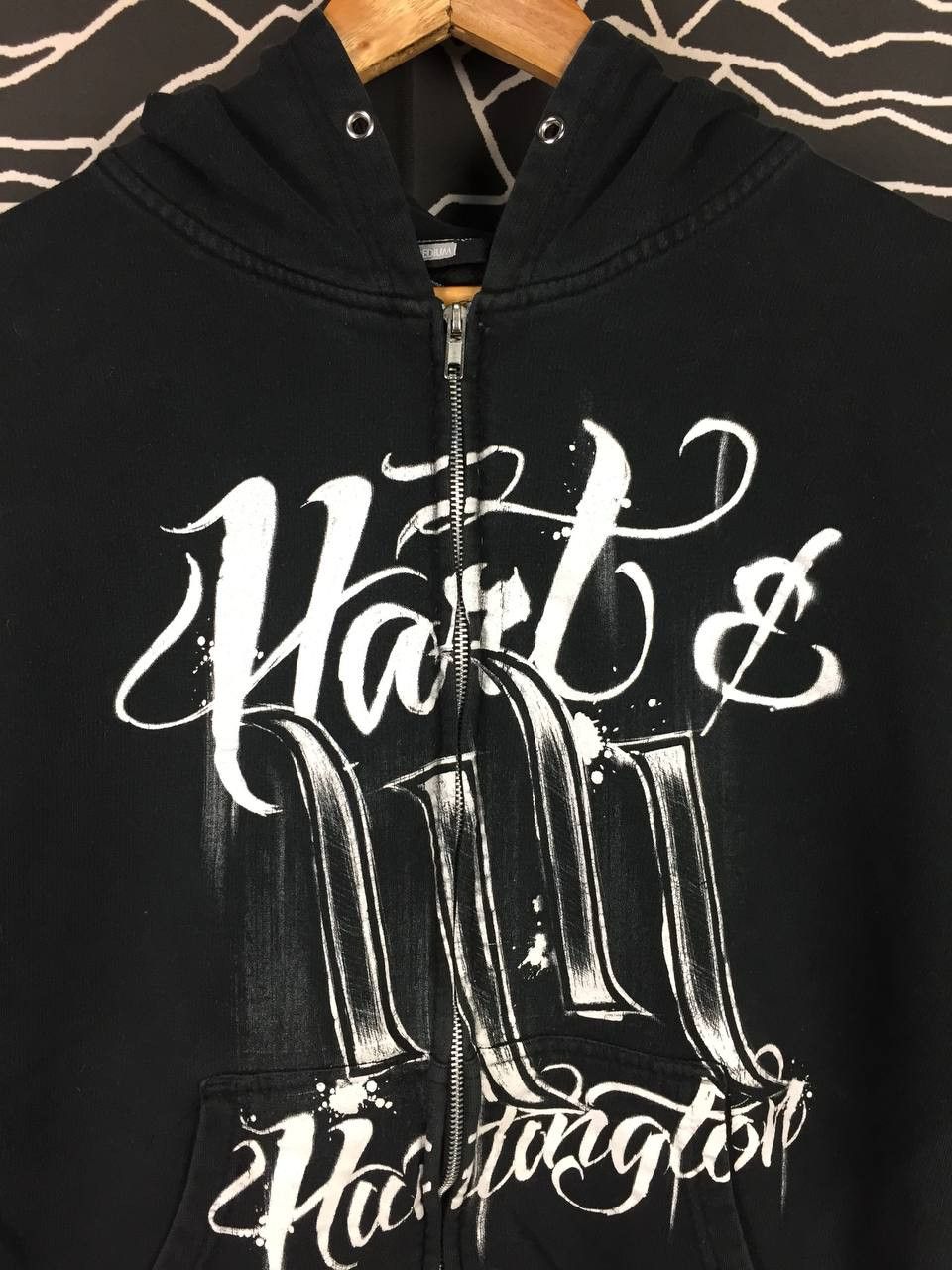 Vintage Hart & Huntington Cholo Script Tattoo Art Full Zip Hoodie Size US M / EU 48-50 / 2 - 4 Thumbnail