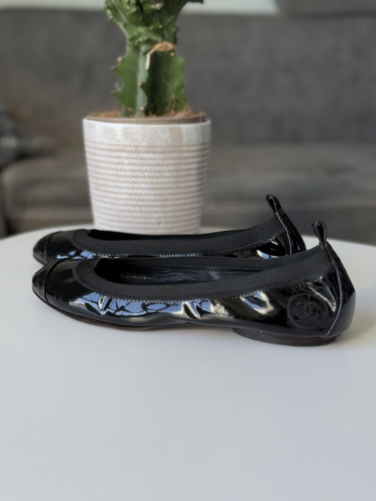 Chanel Chanel Logo Ballet Flats Size US 6.5 / IT 36.5 - 4 Thumbnail
