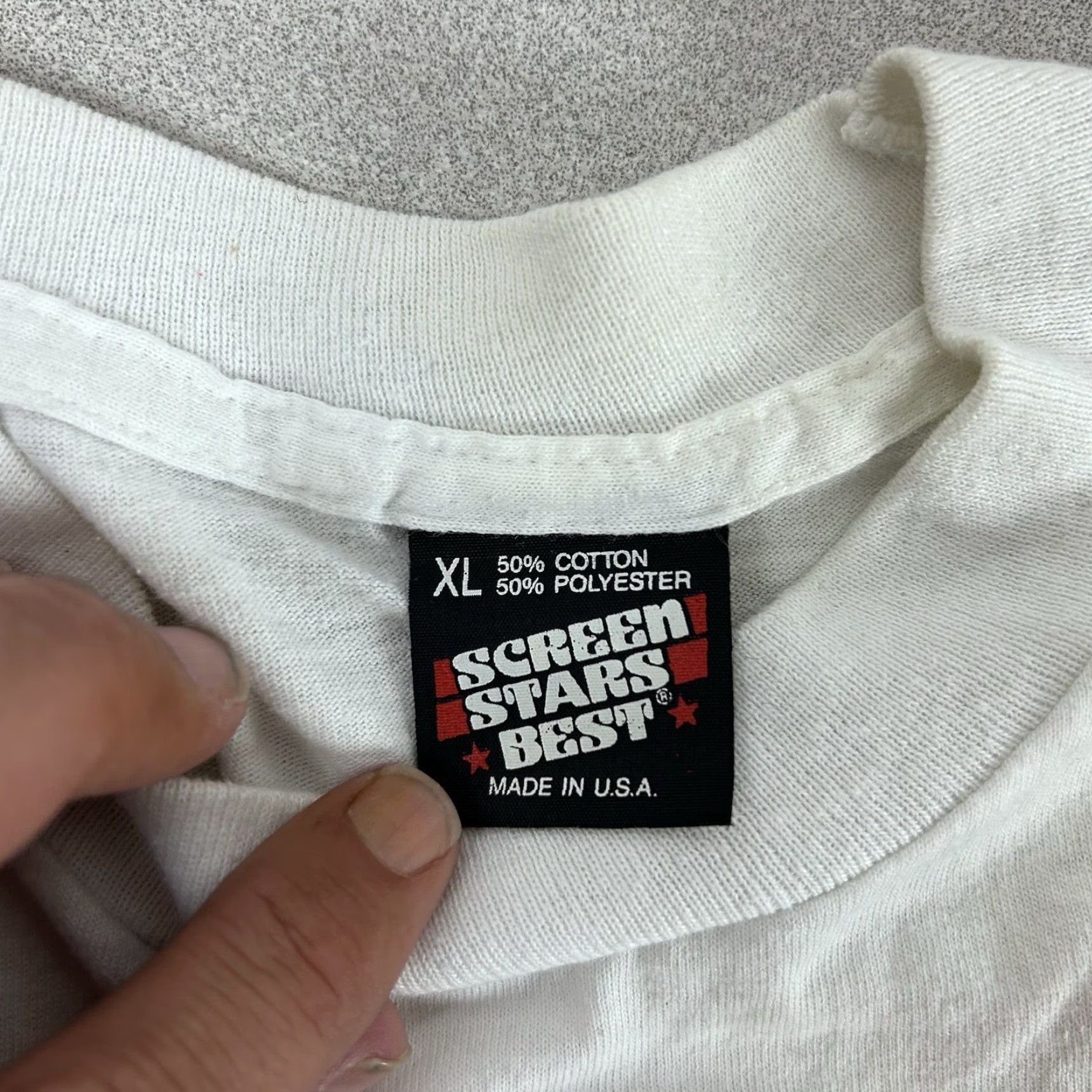 Vintage VINTAGE 90s Shirt Houston 101 KLOL Holiday Hero Blood Drive Single Stitch XL White Nike? Size US XL / EU 56 / 4 - 3 Thumbnail