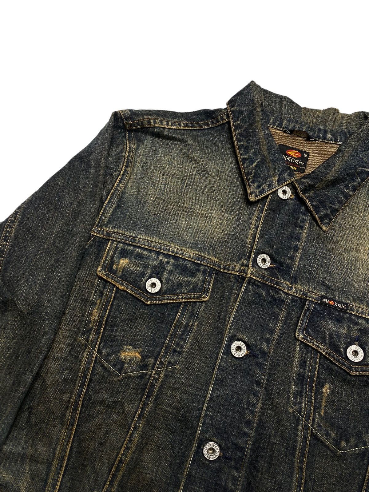 Energie 1990s Energie - Mud Wash Denim Jacket Size US L / EU 52-54 / 3 - 6 Thumbnail