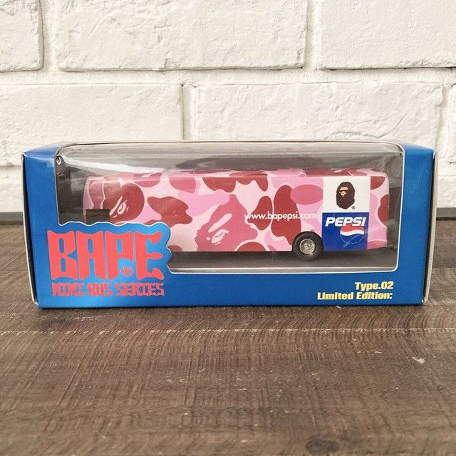 Bape × Pepsi 2001 BAPE × PEPSI Miniature Toy Bus ABC CAMO PINK NIGO APE Size ONE SIZE - 1 Thumbnail