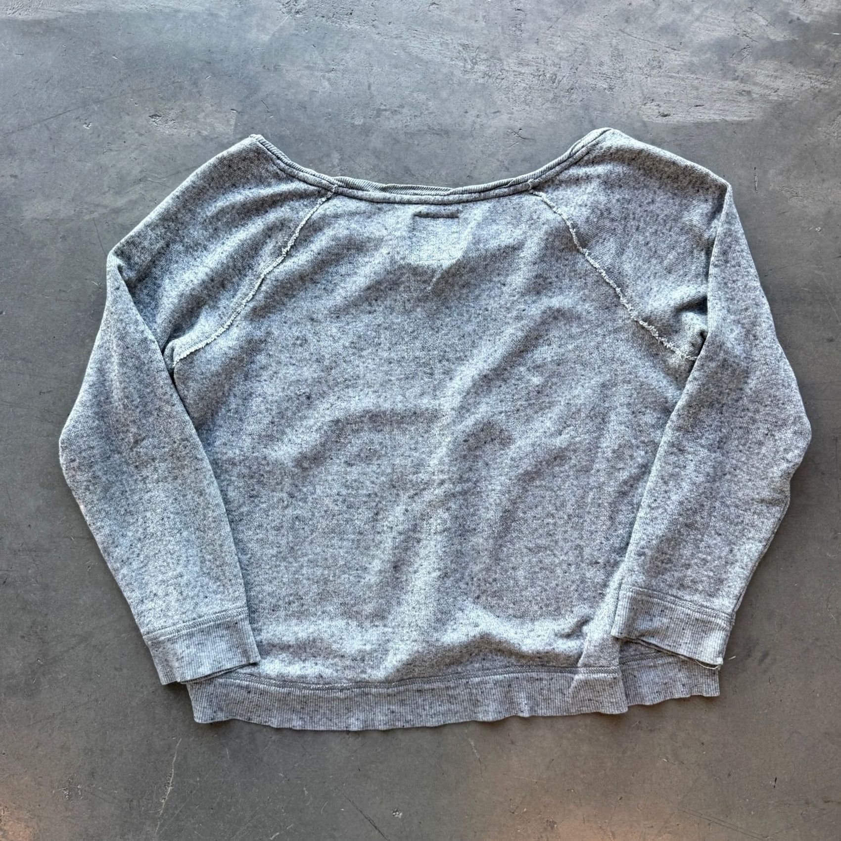 Vintage VINTAGE American Eagle Comfort Neon Spellout Longsleeve Slouch Crewneck XL Women's Gray Size XL / US 12-14 / IT 48-50 - 2 Thumbnail