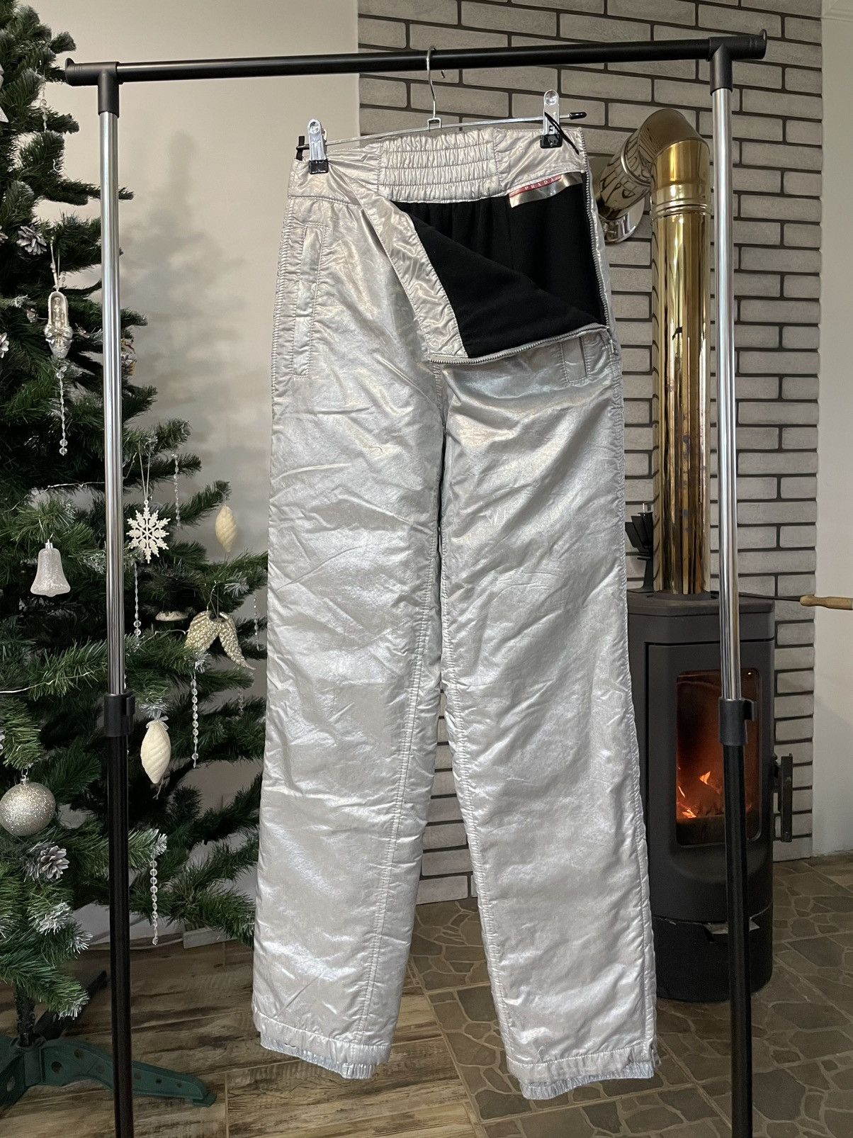 Prada Vintage Prada Red Tab Cosmic Astro Ski Pants Trousers Size 26" / US 2 / IT 38 - 5 Thumbnail