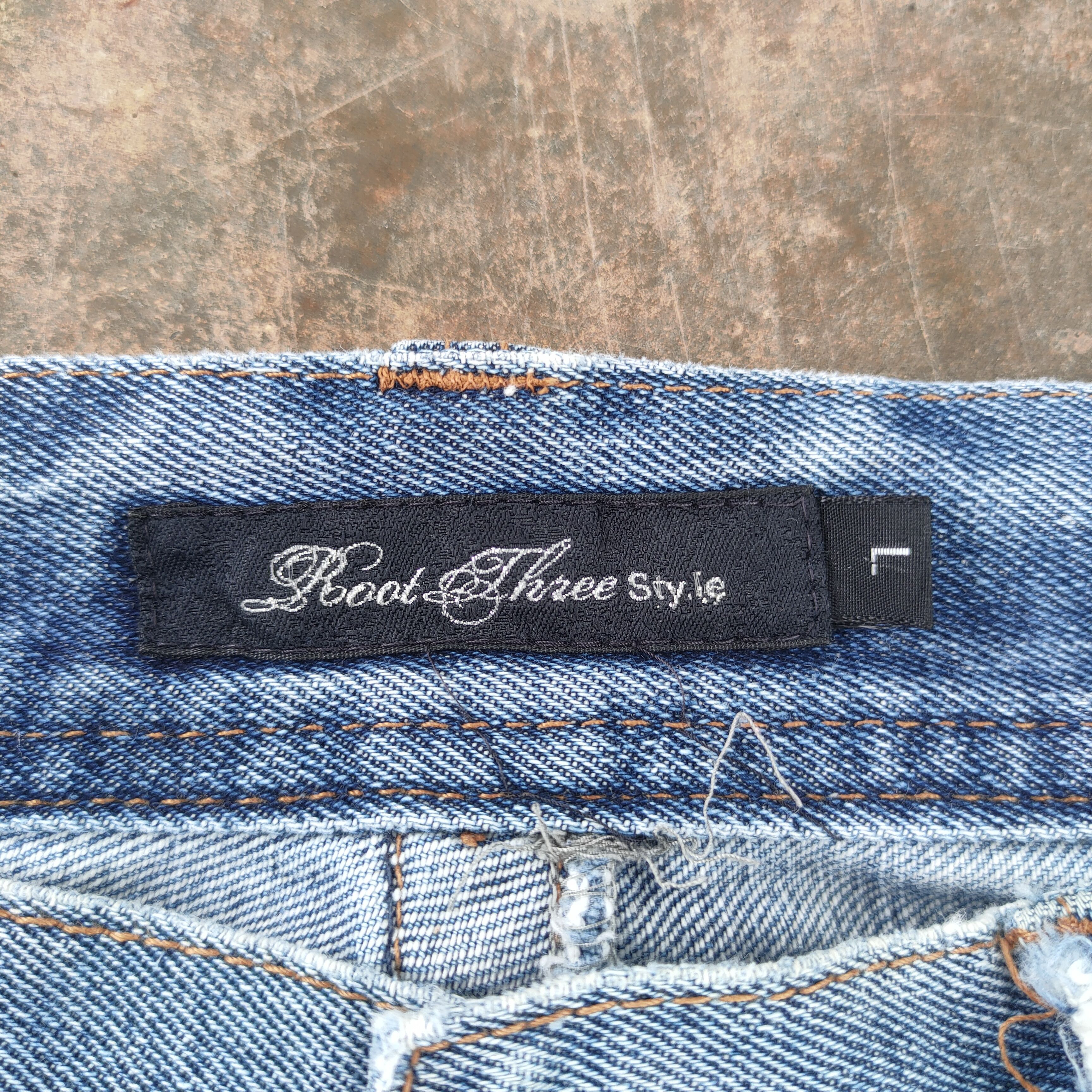 Roots Vintage root Flare faded jeans denin Cargo pants Size US 34 / EU 50 - 15 Thumbnail