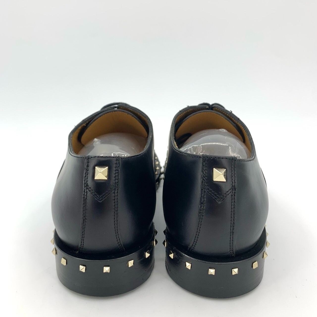 Valentino Valentino Black Leather Spike & Brogue Lace-Up Shoes, Size 4 Size US 7 / EU 40 - 7 Thumbnail