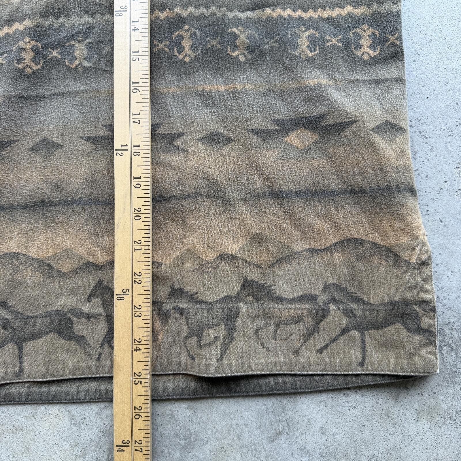 Other Vintage 70s Western Horse Aztec Print Henley Pullover M Size US M / EU 48-50 / 2 - 7 Thumbnail