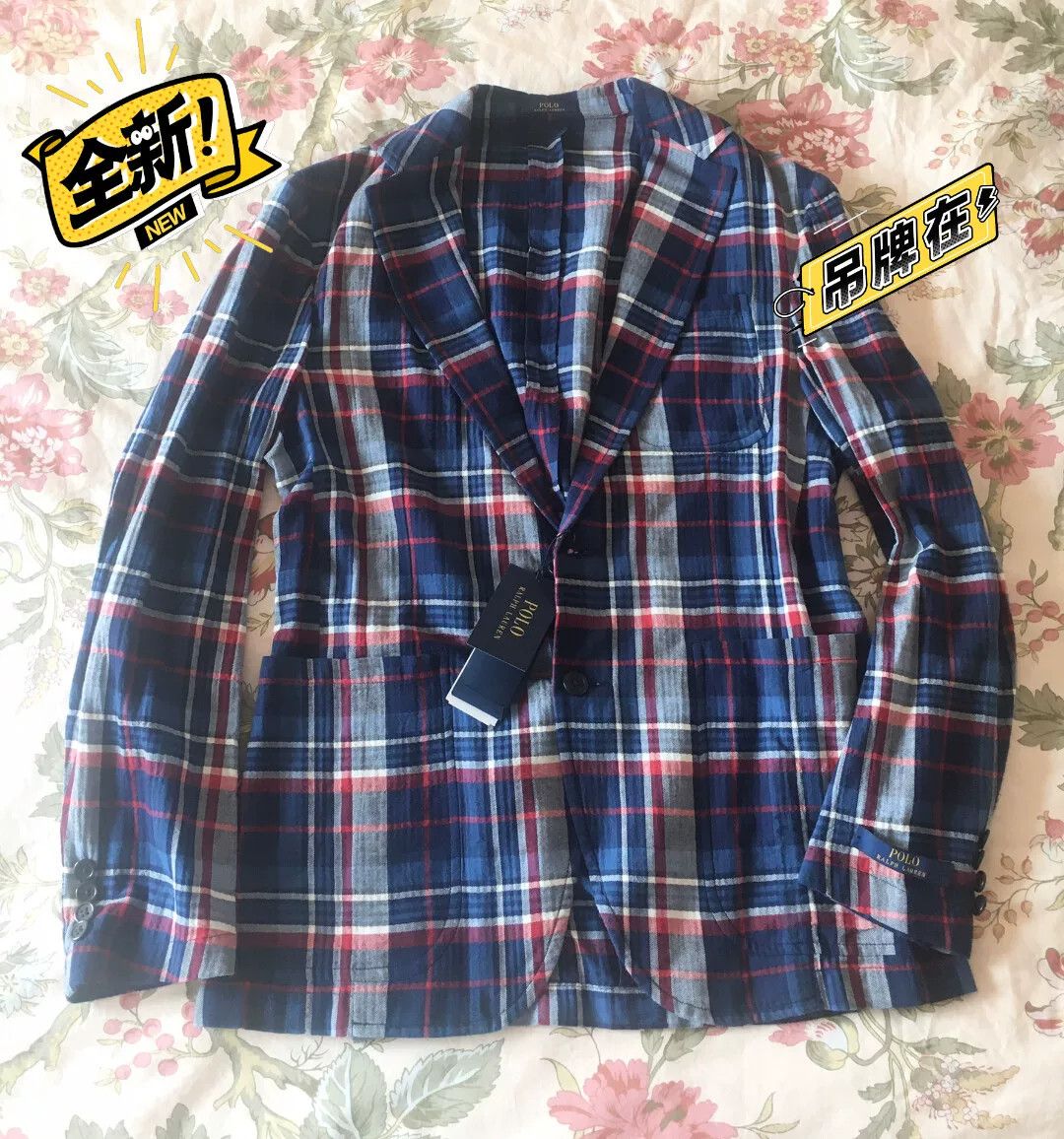 Ralph Lauren Ralph Lauren Men's Checked Suit Size US S / EU 44-46 / 1 - 1 Thumbnail