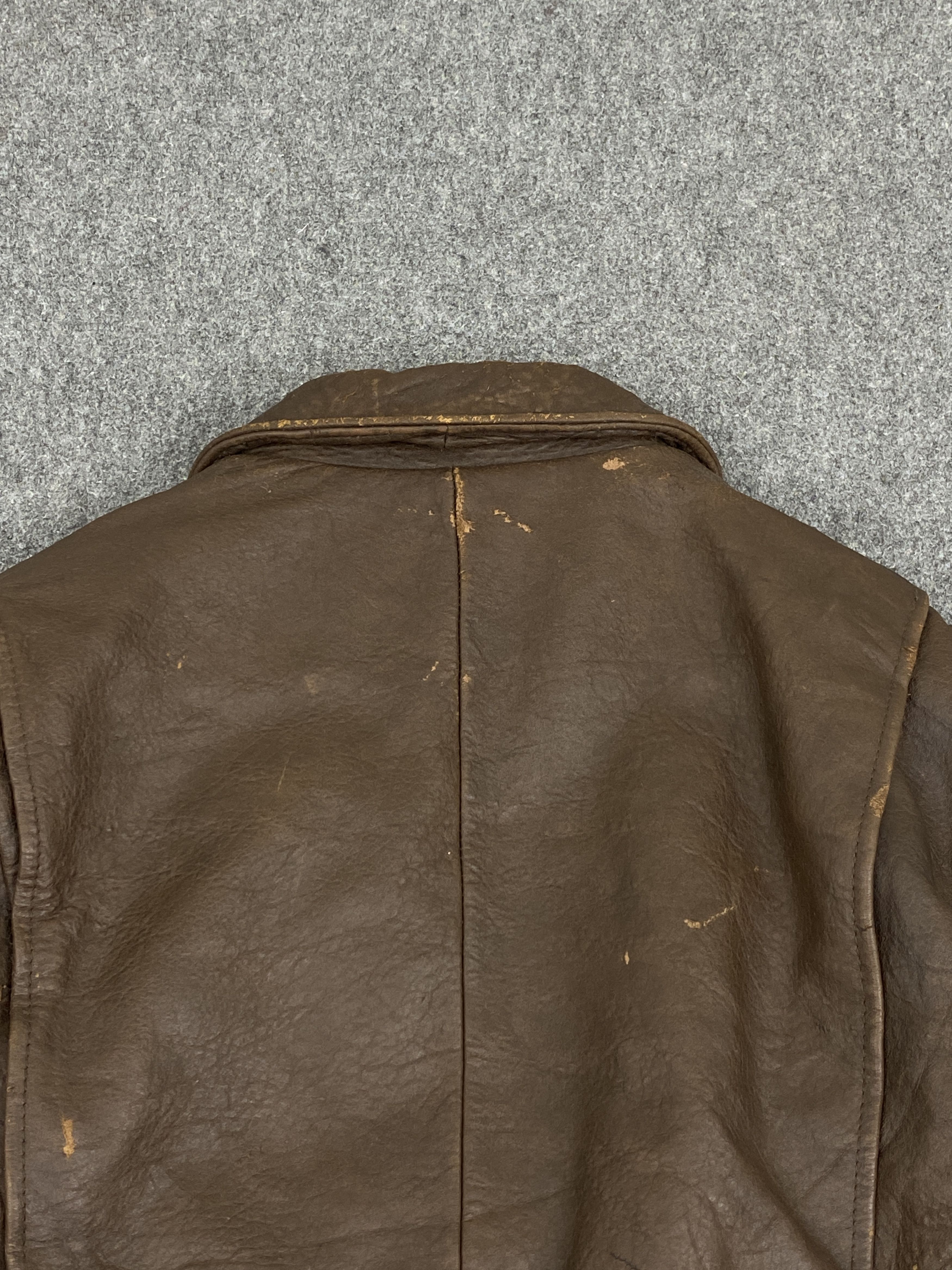 Genuine Leather Vintage Sub-Urban Japan Made Flight Leather Jacket J1996 Size US XL / EU 56 / 4 - 5 Thumbnail