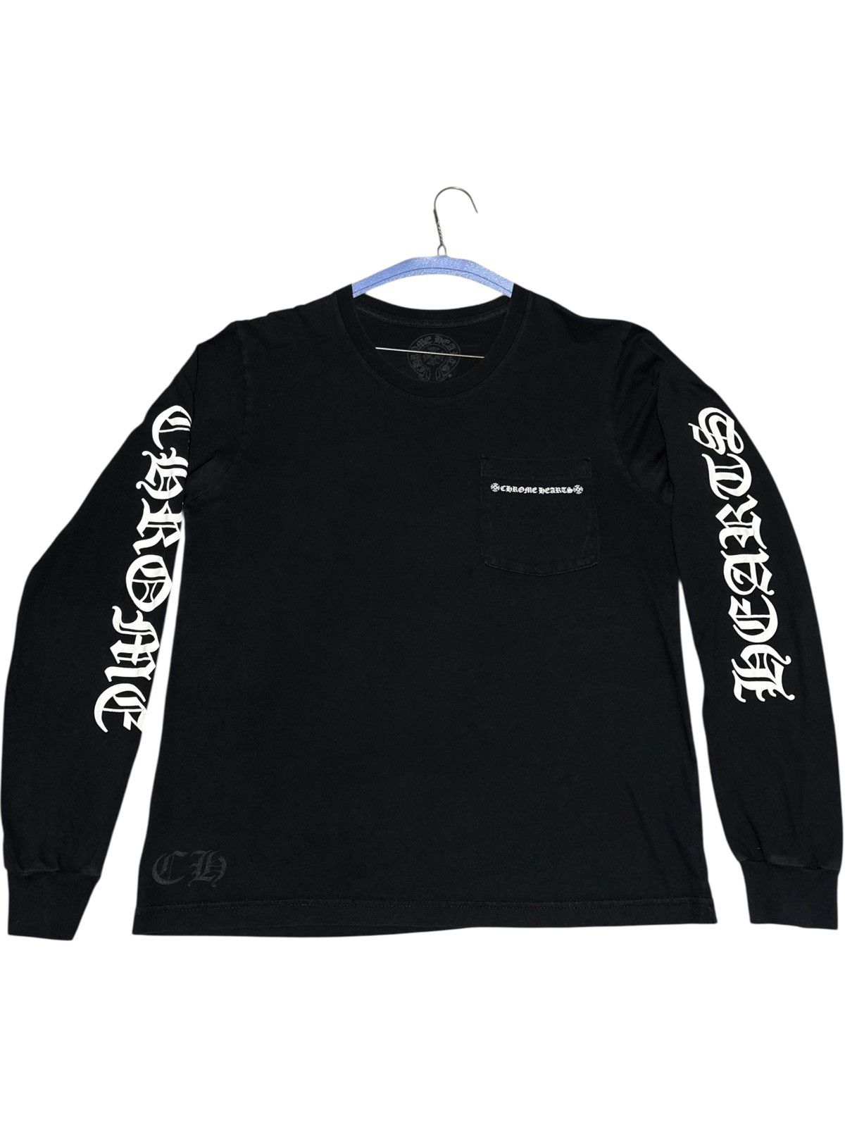 トップス Chrome Hearts SKULL Long Sleeve T-shirt Chrome Hearts Chrome Hearts Skeleton Cross Logo long sleeve