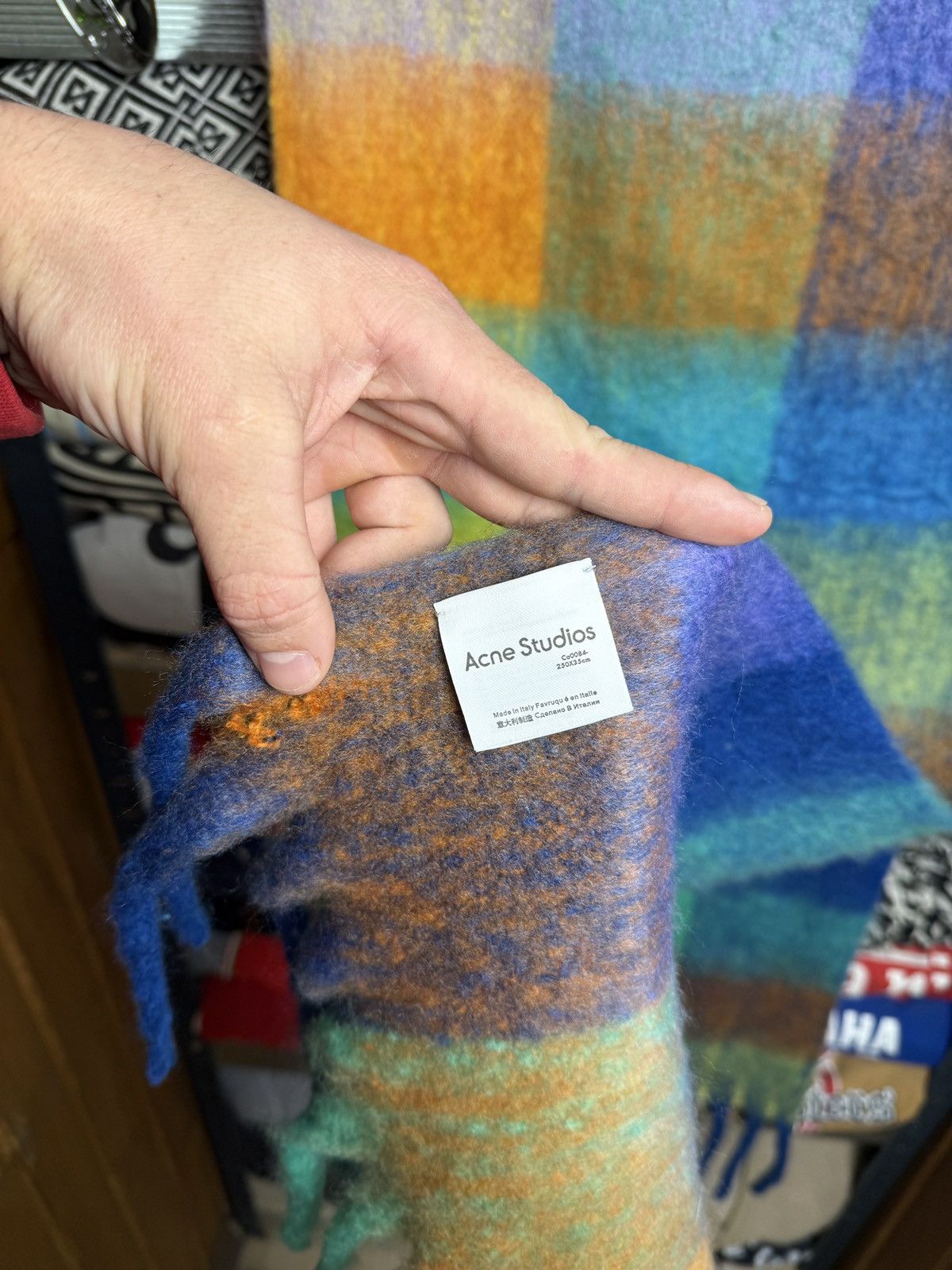Acne Studios Acne Studios Big Logo Scarf Size ONE SIZE - 8 Thumbnail