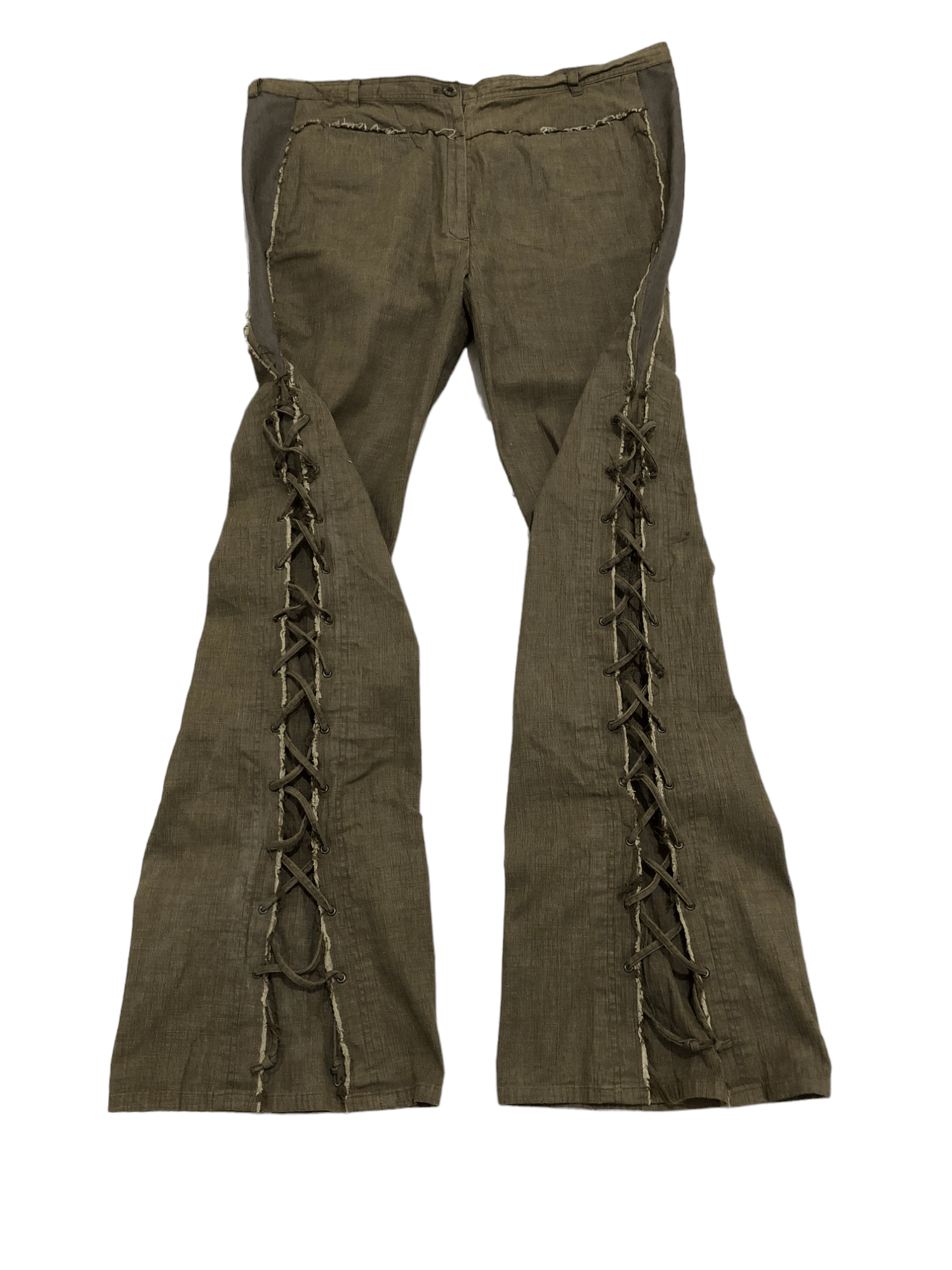 If Six Was Nine Cosa nostra japanese lace up flare pants Size US 34 / EU 50 - 2 Thumbnail