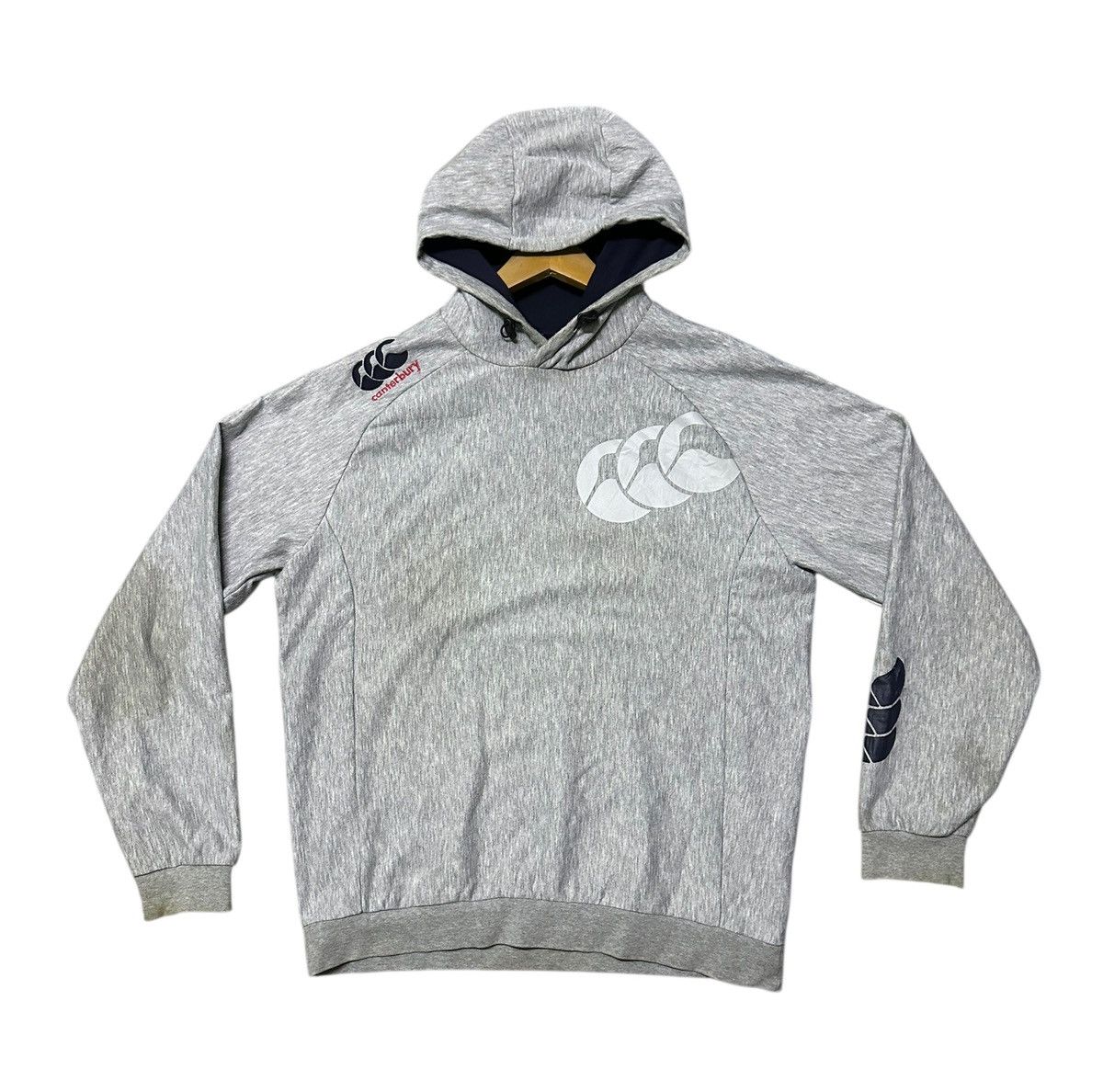 Canterbury of New Zealand Canterbury Club Hoody in grey marl with the CCC logo Size US XL / EU 56 / 4 - 1 Thumbnail
