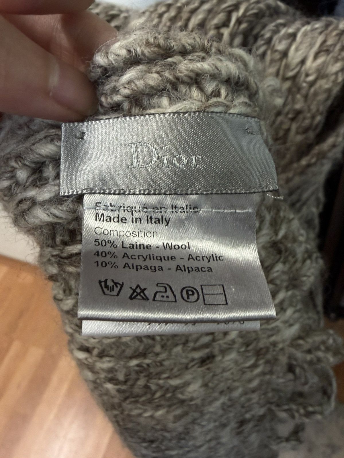 Dior AW07 Oversized Knit Scarf Size ONE SIZE - 3 Thumbnail