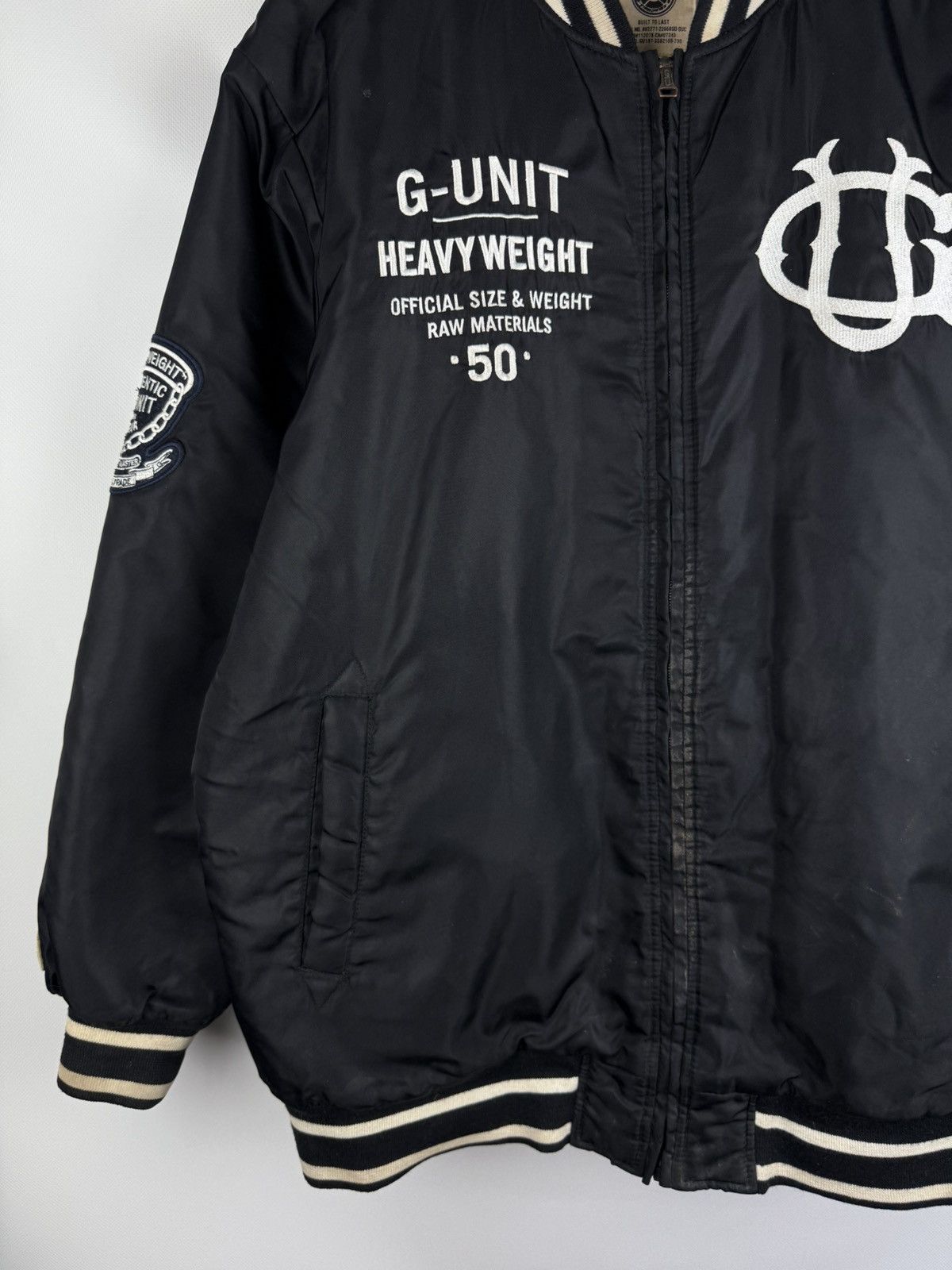 G-Unit G Unit Men’s Rap Hip Hop Varsity Bomber Jacket Size L Nylon Size US L / EU 52-54 / 3 - 7 Thumbnail