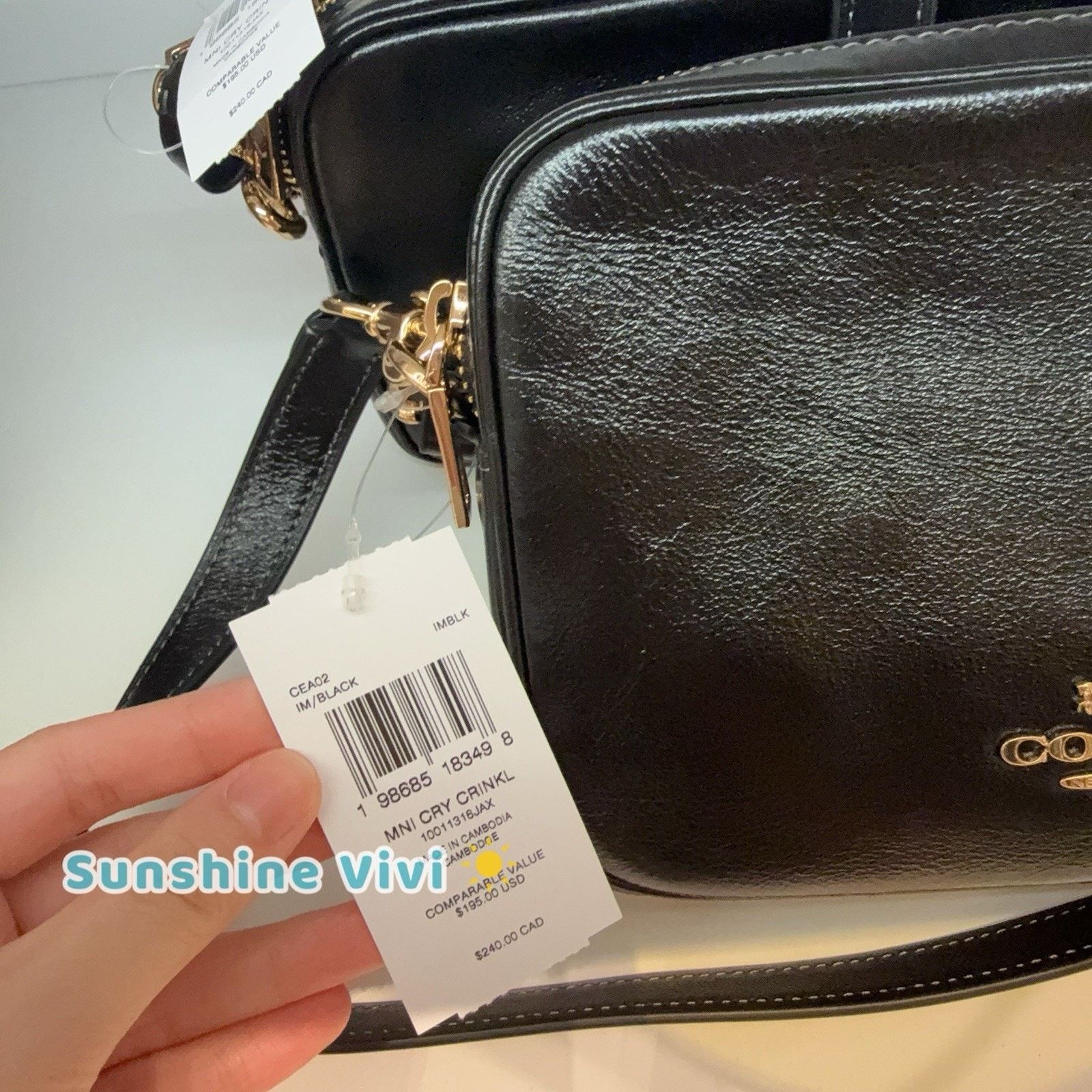 Coach NWT COACH Mini Carey Crossbody Bag Maple leather CEA02 Size ONE SIZE - 2 Thumbnail