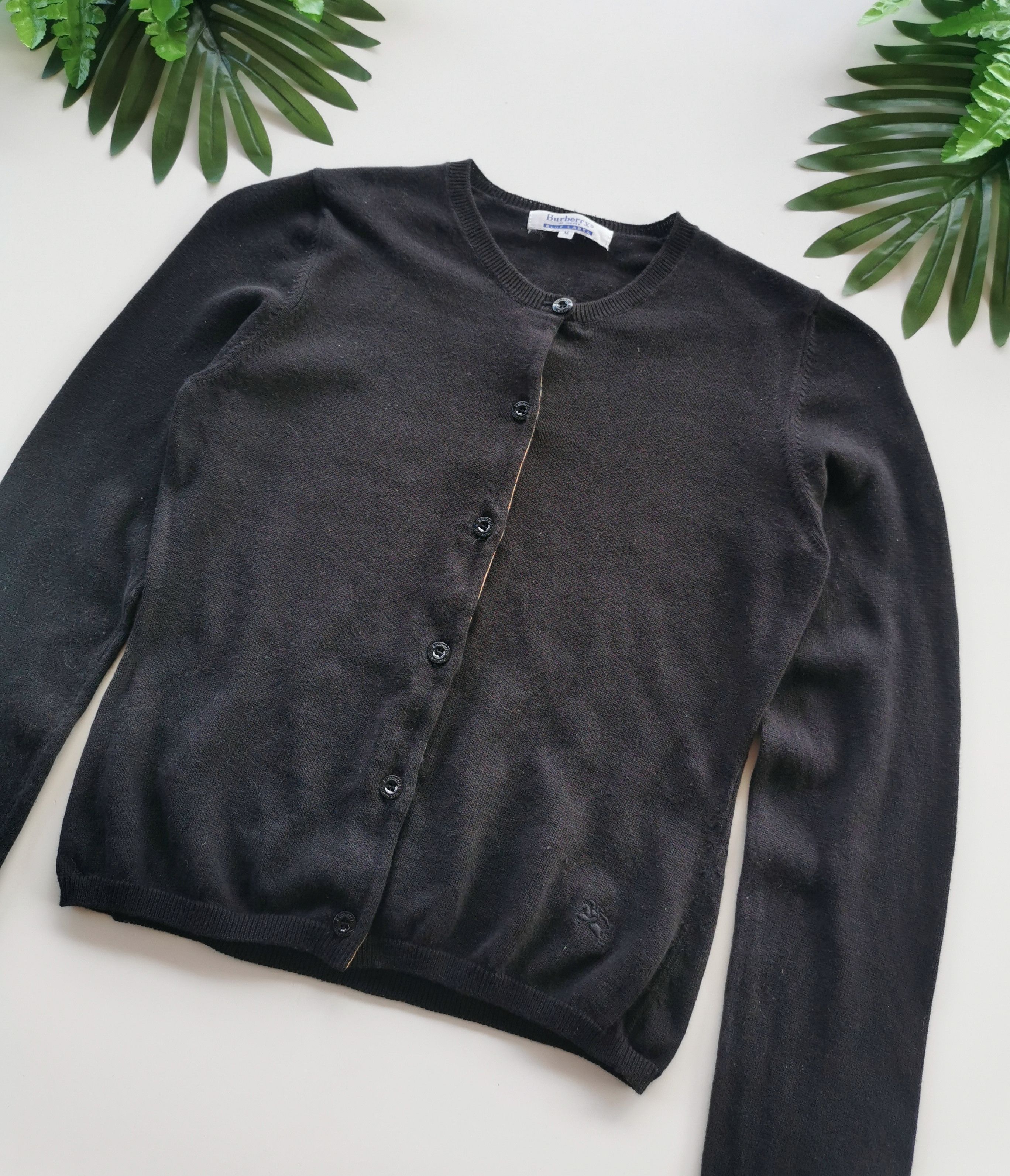 Burberry Vintage Burberrys Short Length Cardigan Size M / US 6-8 / IT 42-44 - 3 Thumbnail