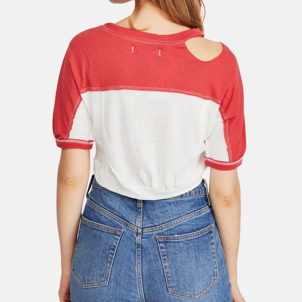 Free People NWT New Free People Colorblock Field Goal Crop T-Shirt Size Size M / US 6-8 / IT 42-44 - 2 Thumbnail