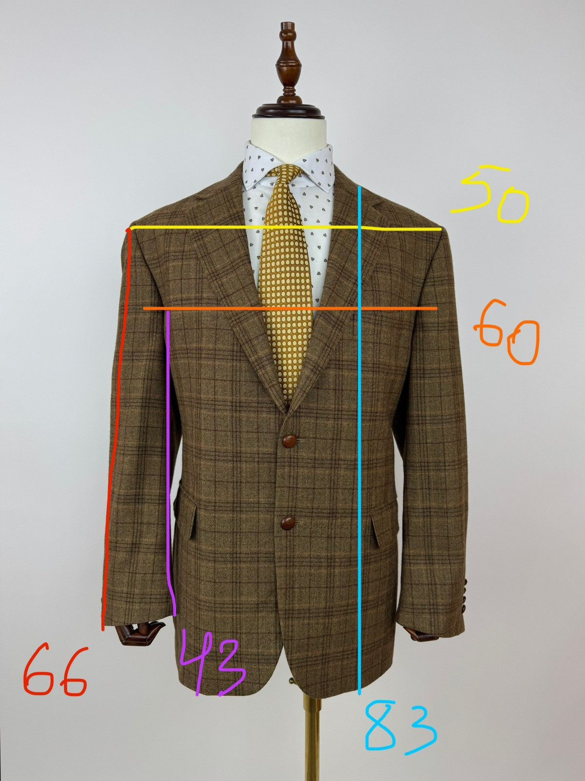 Other atelier torino pure wool plaid blazer sports jacket vintage Size 50R - 11 Thumbnail